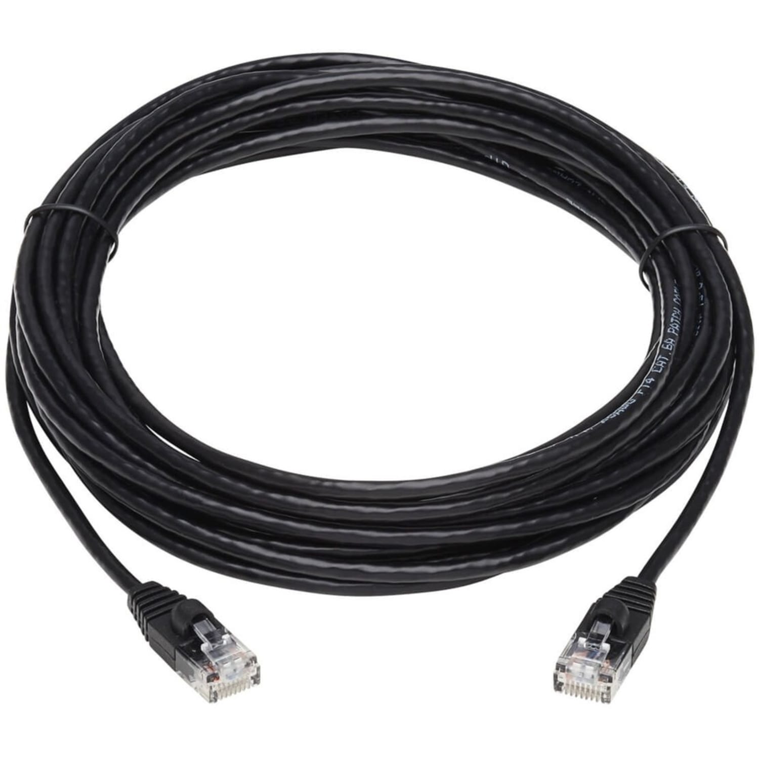 Tripp Lite Cat6a 10G Snagless Molded Slim UTP Network Patch Cable (M/M), Black, 20 ft. - First End: 1x R - N261S20BK - Image 3