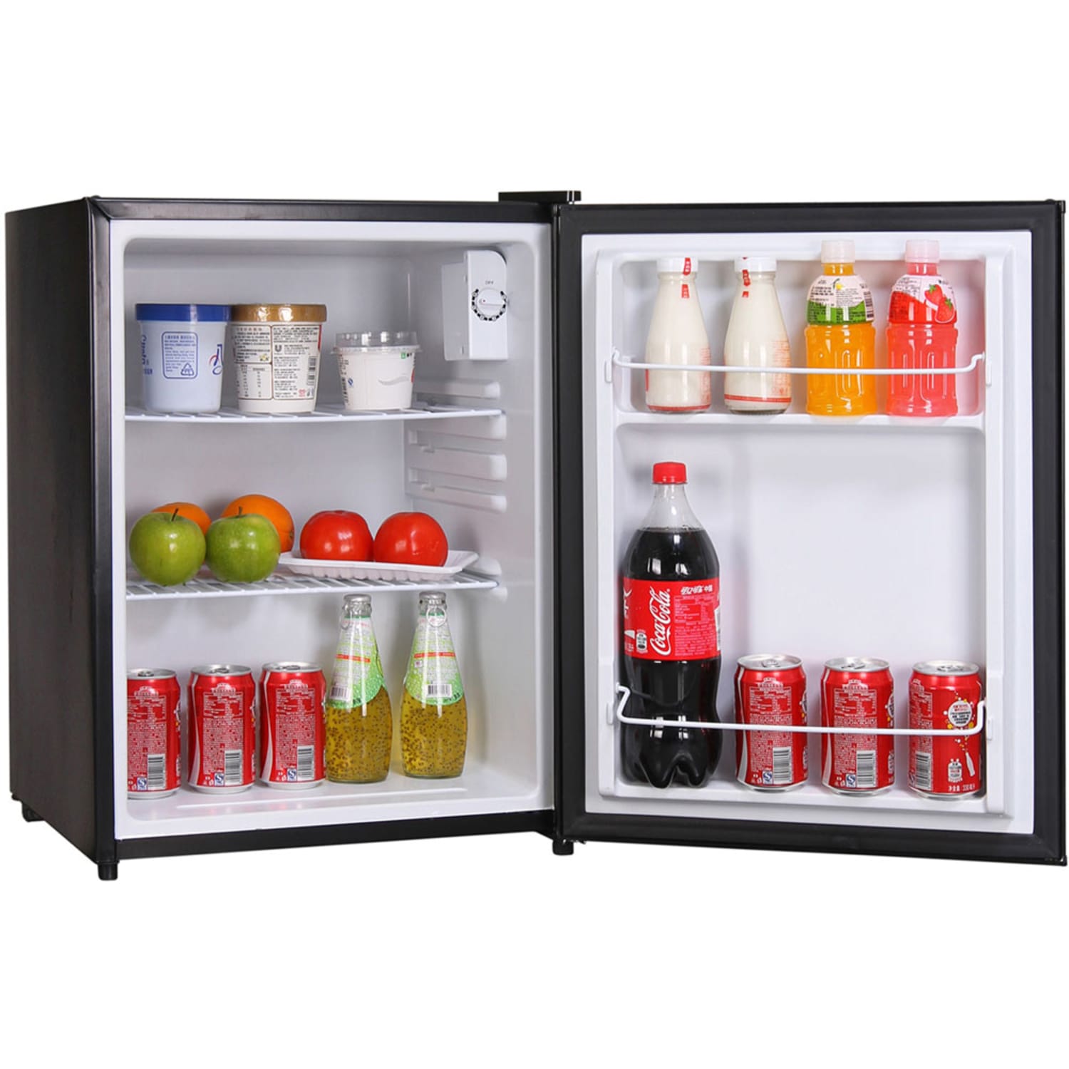 Magic Chef MCAR240B2 Refrigerator - 2.40 ft3 - Auto-defrost - Reversible - 2.40 ft3 Net Refrigerator Capacity - 300 kWh per Year - Black - Wire Shelf - Image 3