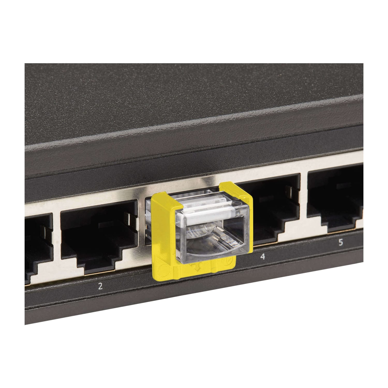 Eaton Tripp Lite Series Universal RJ45 Locking Inserts, Yellow, 10 Pack - Cable removal lock - yellow (pack of 10) - Image 4