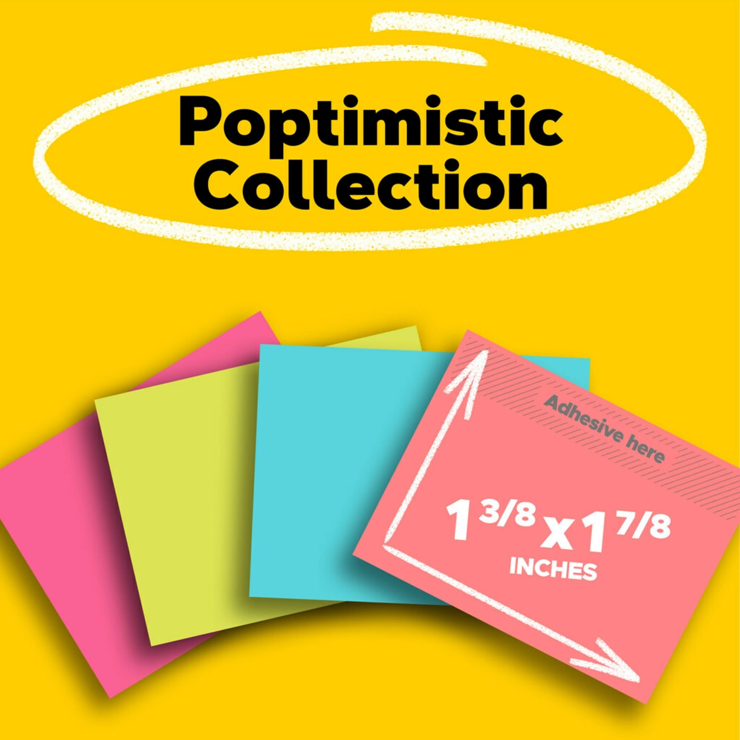 Post-it Notes, 8 Pads, 1 3/8 in x 1 7/8 in, Clean Removal, School Supplies and Office Products, Sticky Notes  - 6538AF - Image 3