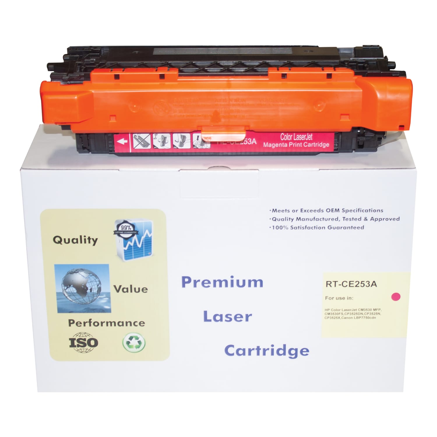 M&A Global Remanufactured Tri-Color Toner Cartridge Replacement For HP 204A, CF511A - Image 3