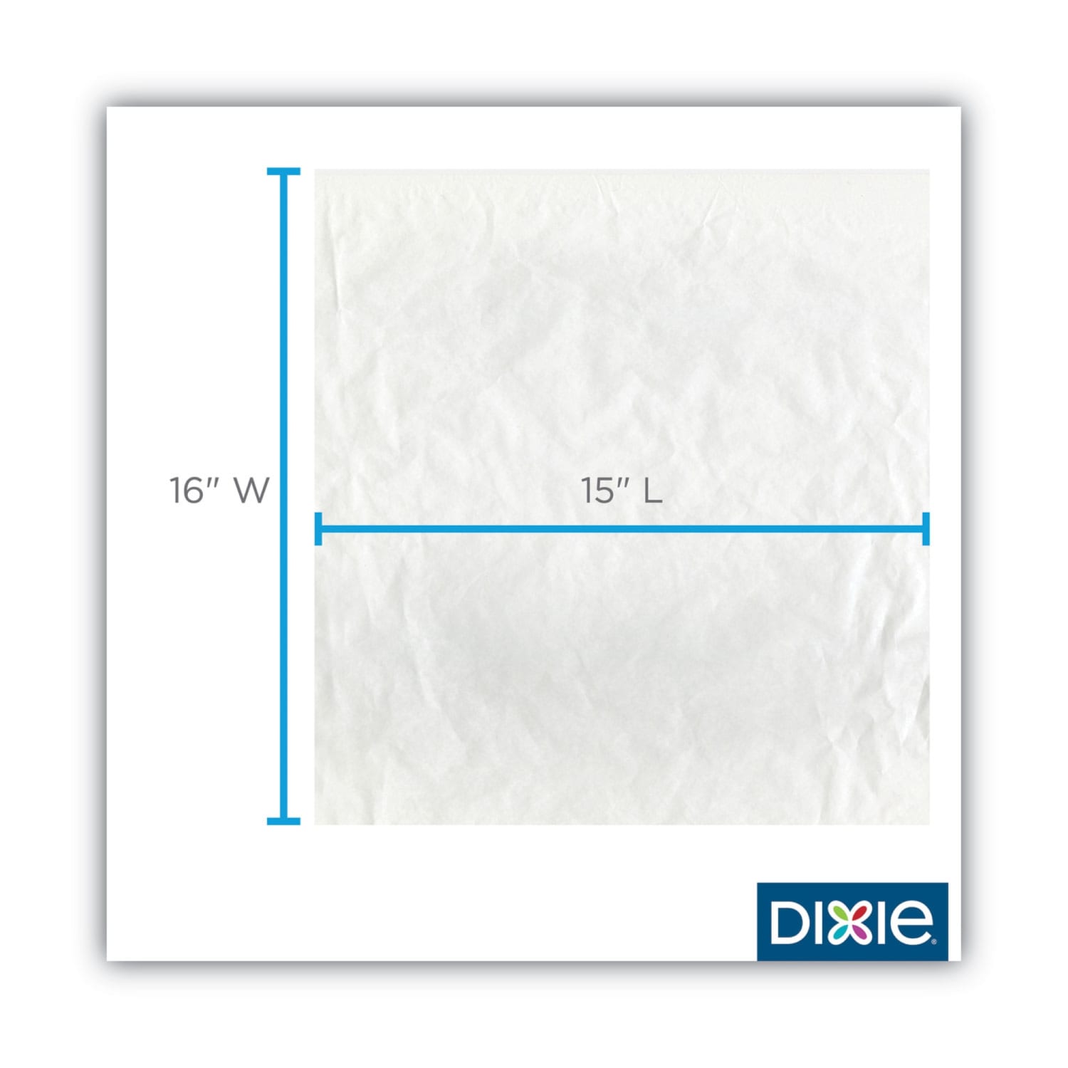 Dixie Ultra Grease-Resistant All-Purpose Dry Wax Paper Food Wrap, 15in x 16in, White, 1,000 Sheets Per Pack, Carton Of 3 Packs - Image 4