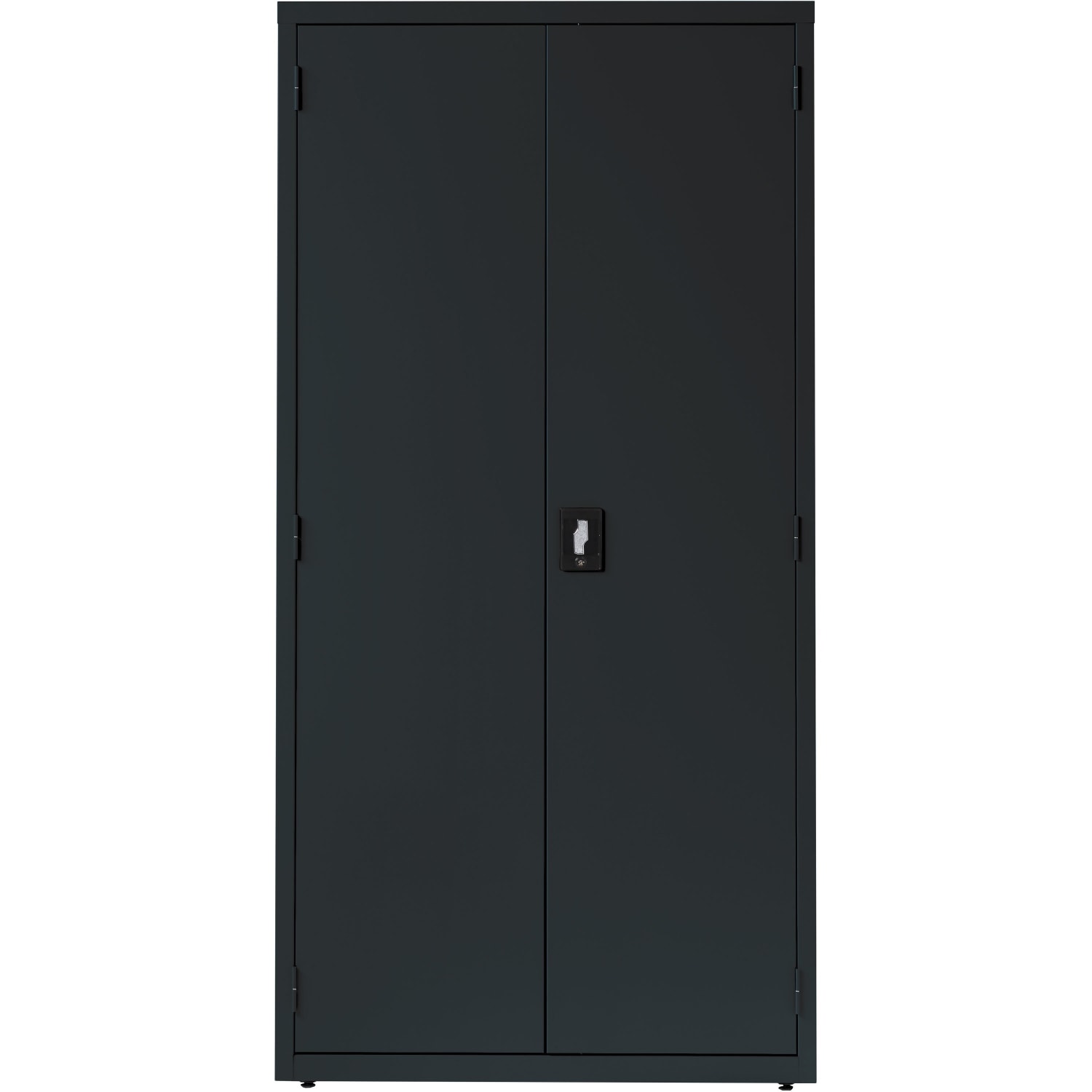 Lorell Fortress Series Steel Storage Cabinet 5-Shelf Adjustable, 24inD, Black - Image 3