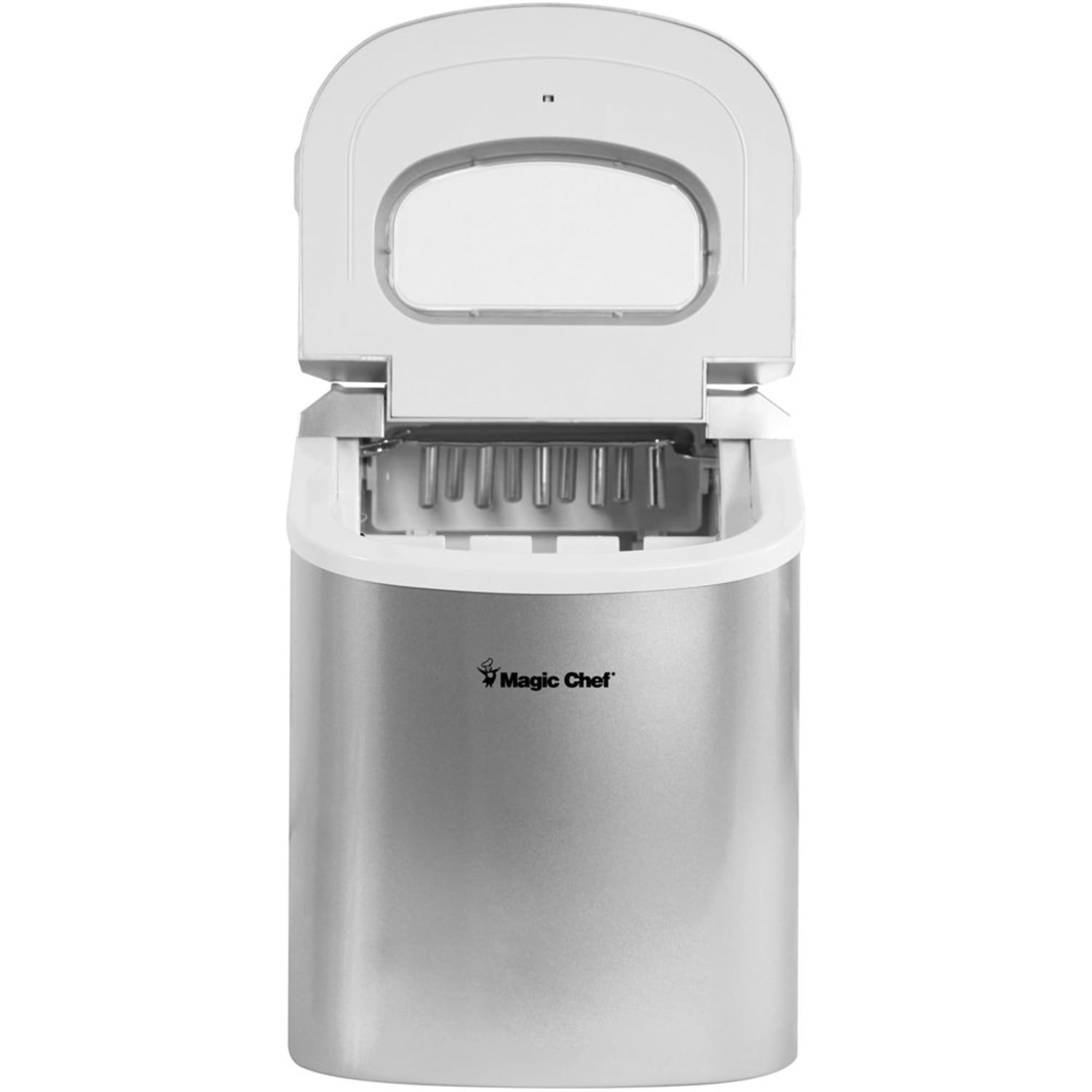 Magic Chef 27 Lb Portable Ice Maker, Silver - Image 3