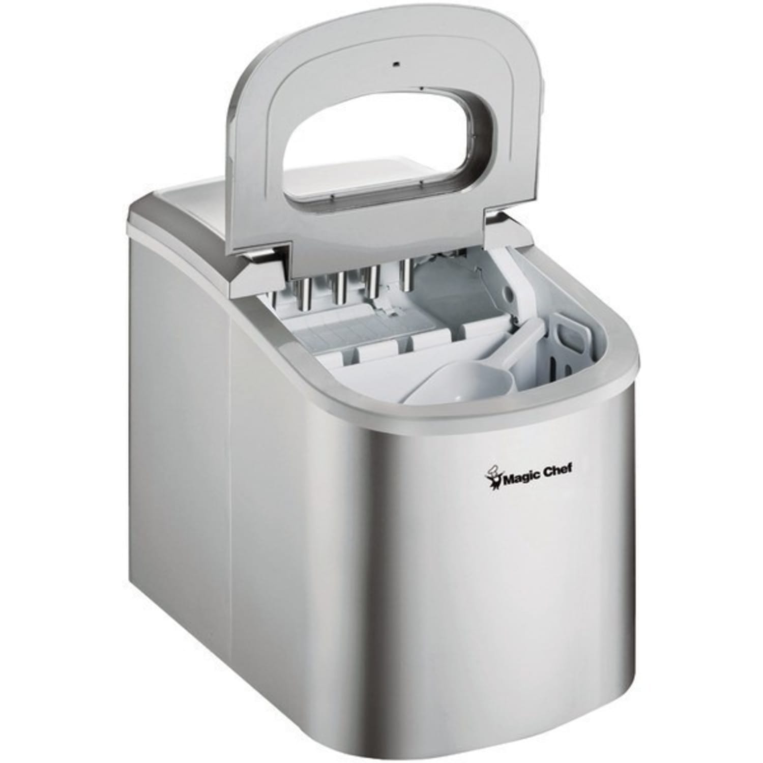 Magic Chef 27 Lb Portable Ice Maker, Silver - Image 6