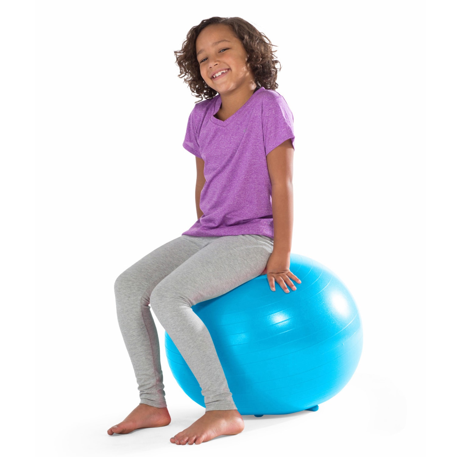 Gaiam Kids Stay-N-Play XL Inflatable Ball Chair, Blue - Image 3