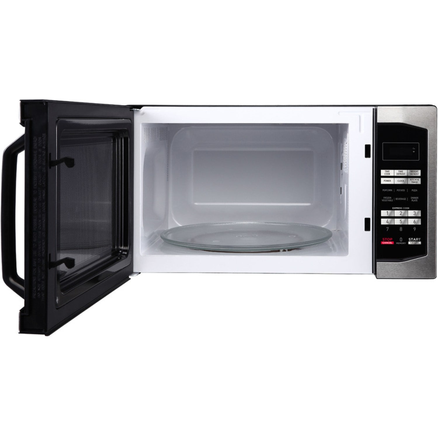 Magic Chef 1.6 Cu Ft Countertop Microwave, Stylish Handle, Stainless Steel - Image 6