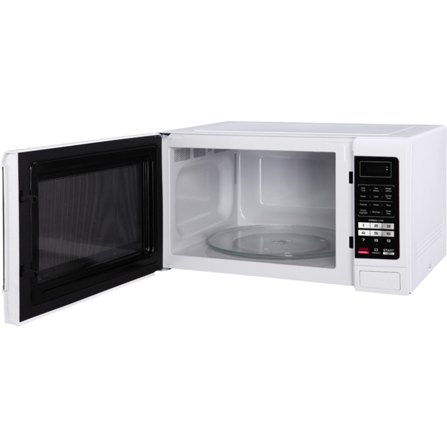 Magic Chef 1.6 Cu Ft Countertop Microwave, Push-Button Door, White - Image 6