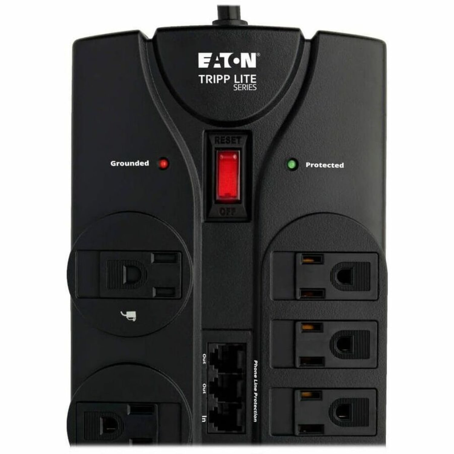 Eaton Tripp Lite Series Surge Protector 12 Outlet 120V RJ11 8ft Cord 2160 Joule - Surge protector - 15 A - AC 120 V - output connectors: 12 - Image 6