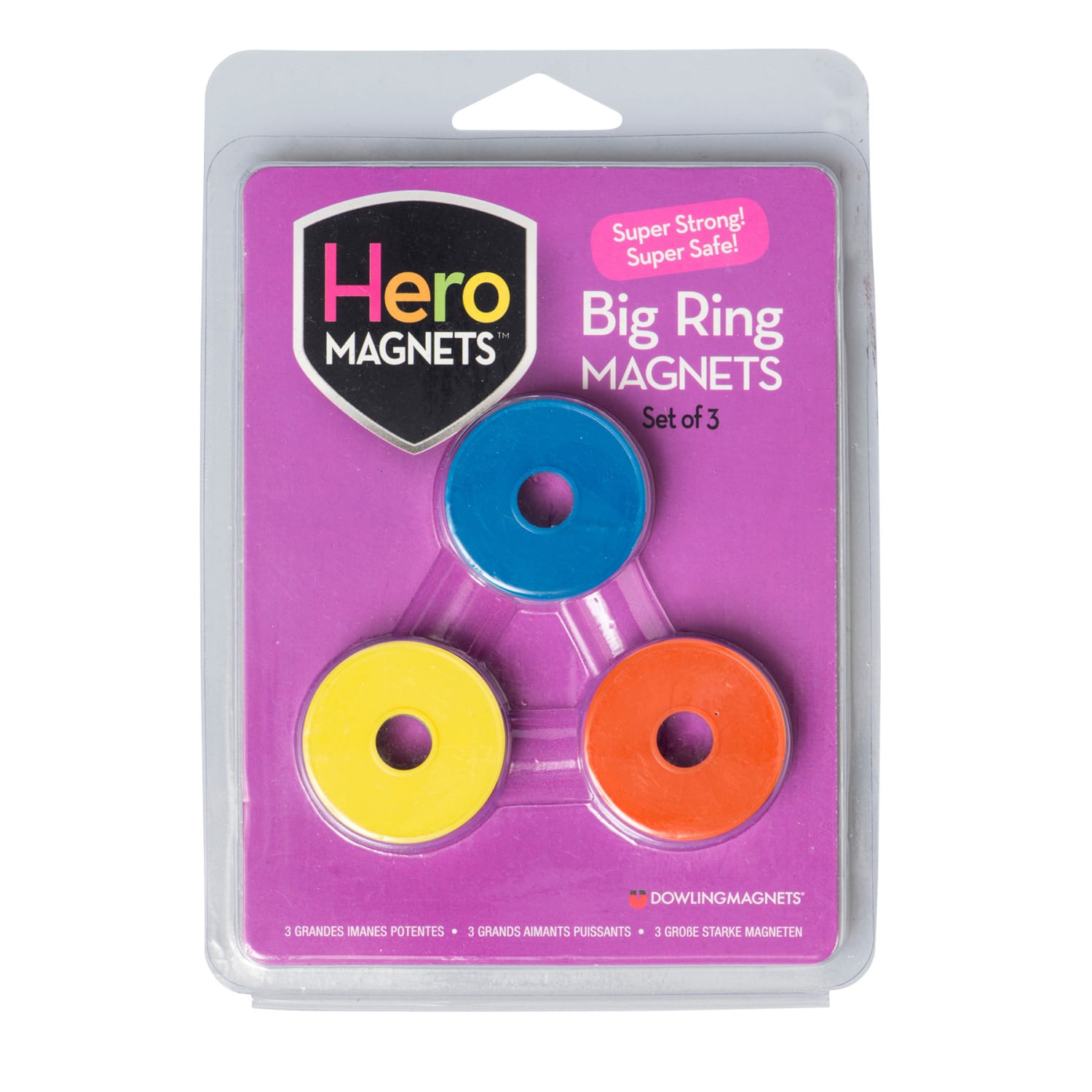 Dowling Magnets Hero Magnets Bundle: Button, Blocks & Rings, 18 Pieces - Image 4