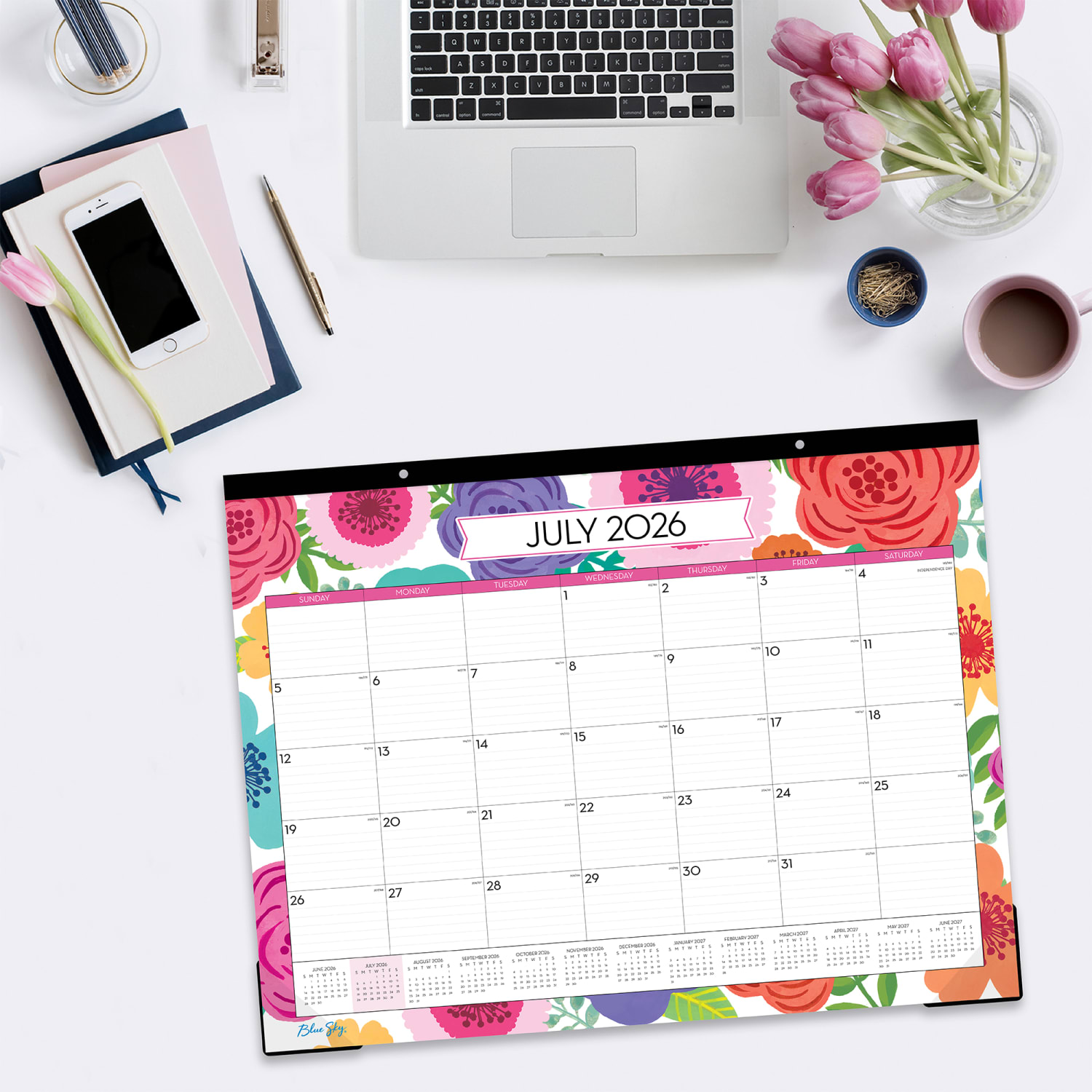 Desk Pad Planning Calendar BS Mahalo - 22x17 AY26-27 Monthly - Image 4