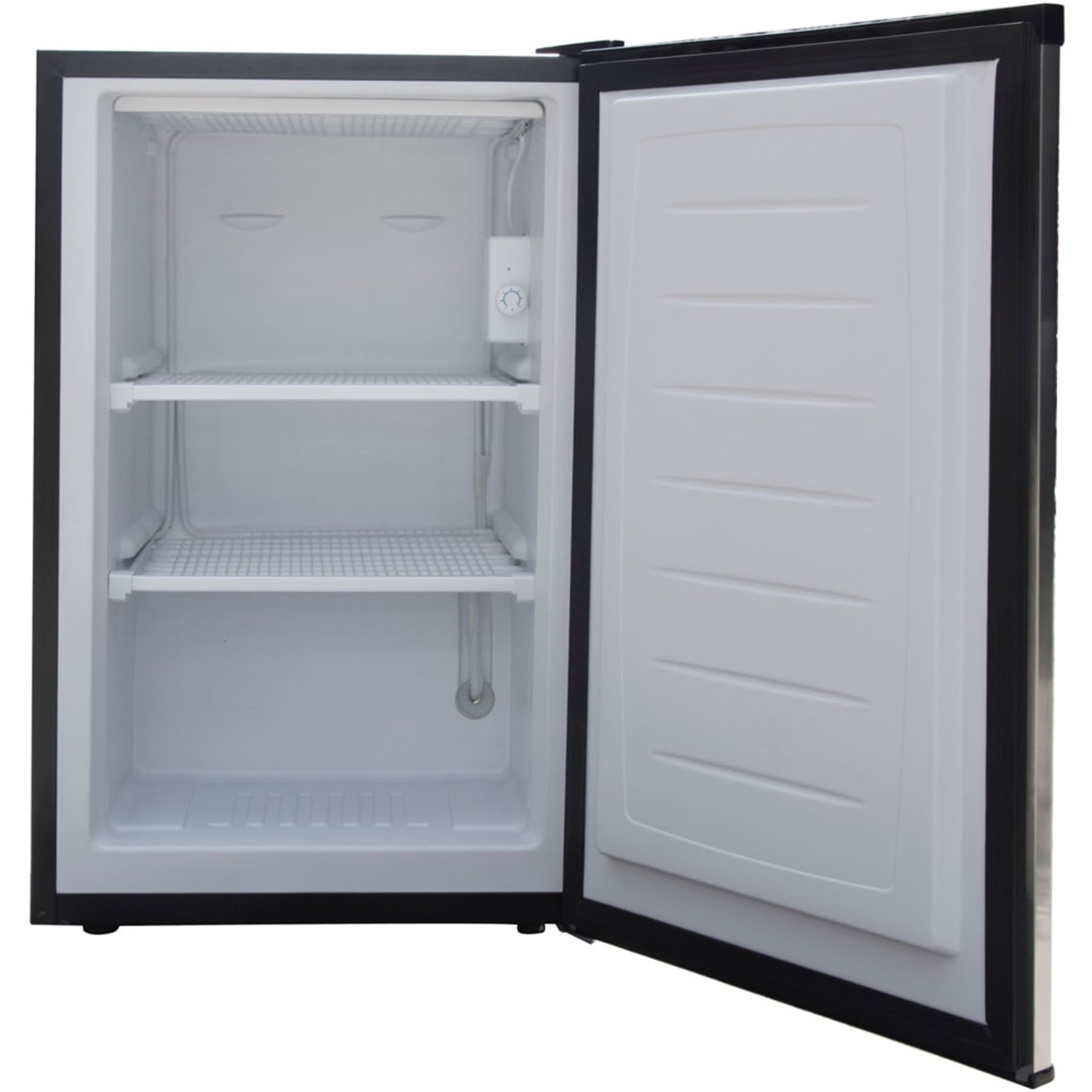 Magic Chef Upright Freezer With Stainless-Steel Door, 3.0 Cu Ft, Stainless Steel - Image 3