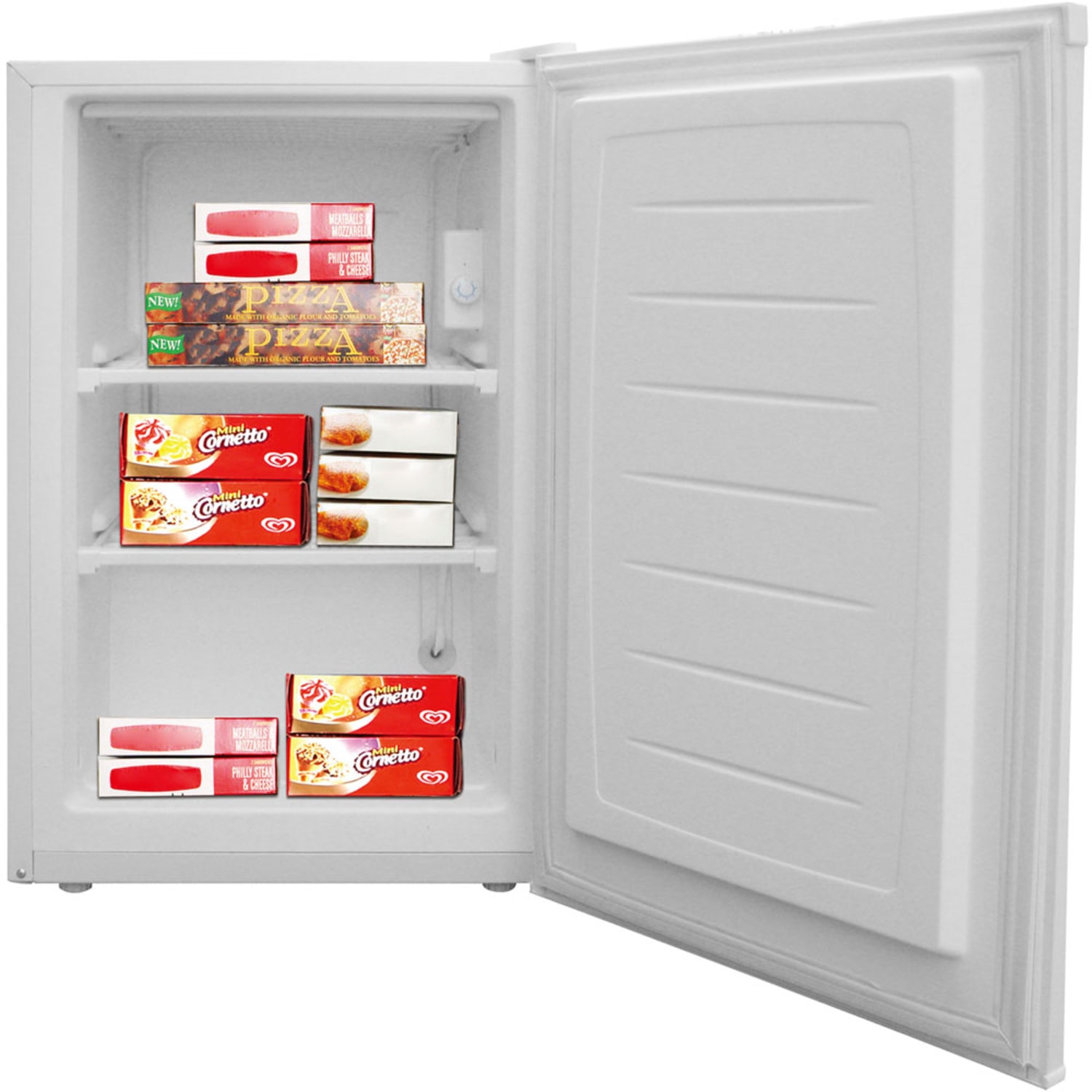 Magic Chef MCUF3W2 Freezer - 3 ft3 - Manual Defrost - Reversible - 3 ft3 Net Freezer Capacity - 270 kWh per Year - White - Smooth - Wire Shelf - Image 4