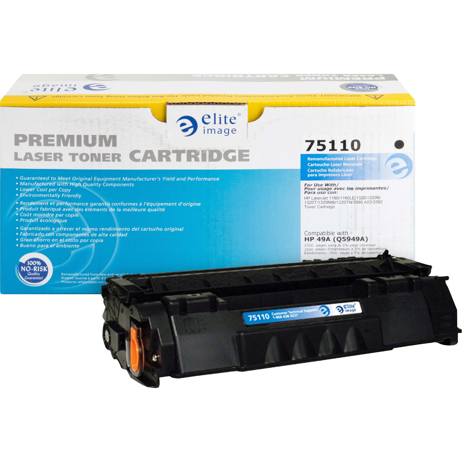 Elite Image Remanufactured Black Toner Cartridge Replacement For HP 49A, Q5949A, ELI75110 - Image 3