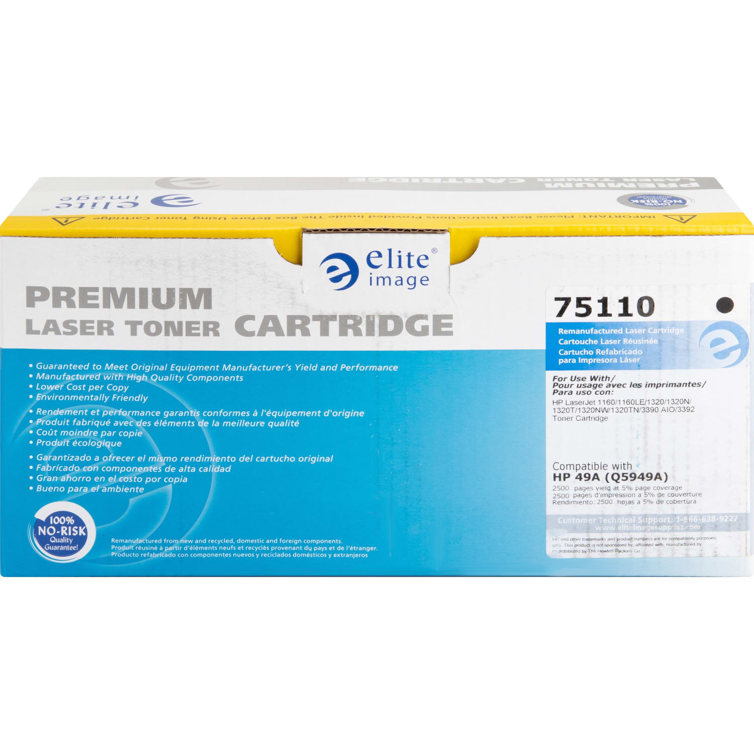 Elite Image Remanufactured Black Toner Cartridge Replacement For HP 49A, Q5949A, ELI75110 - Image 4