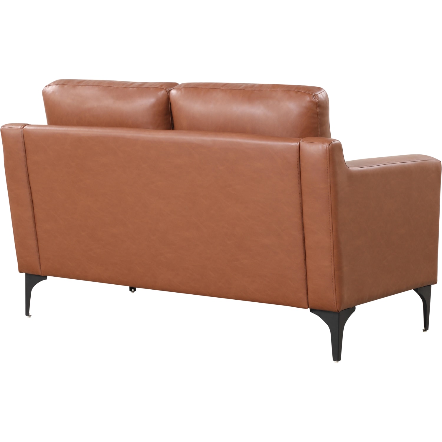 Serta Florence Faux Leather Loveseat 35inH x 55 12inW x 33 12inD Brown PopularChairscom