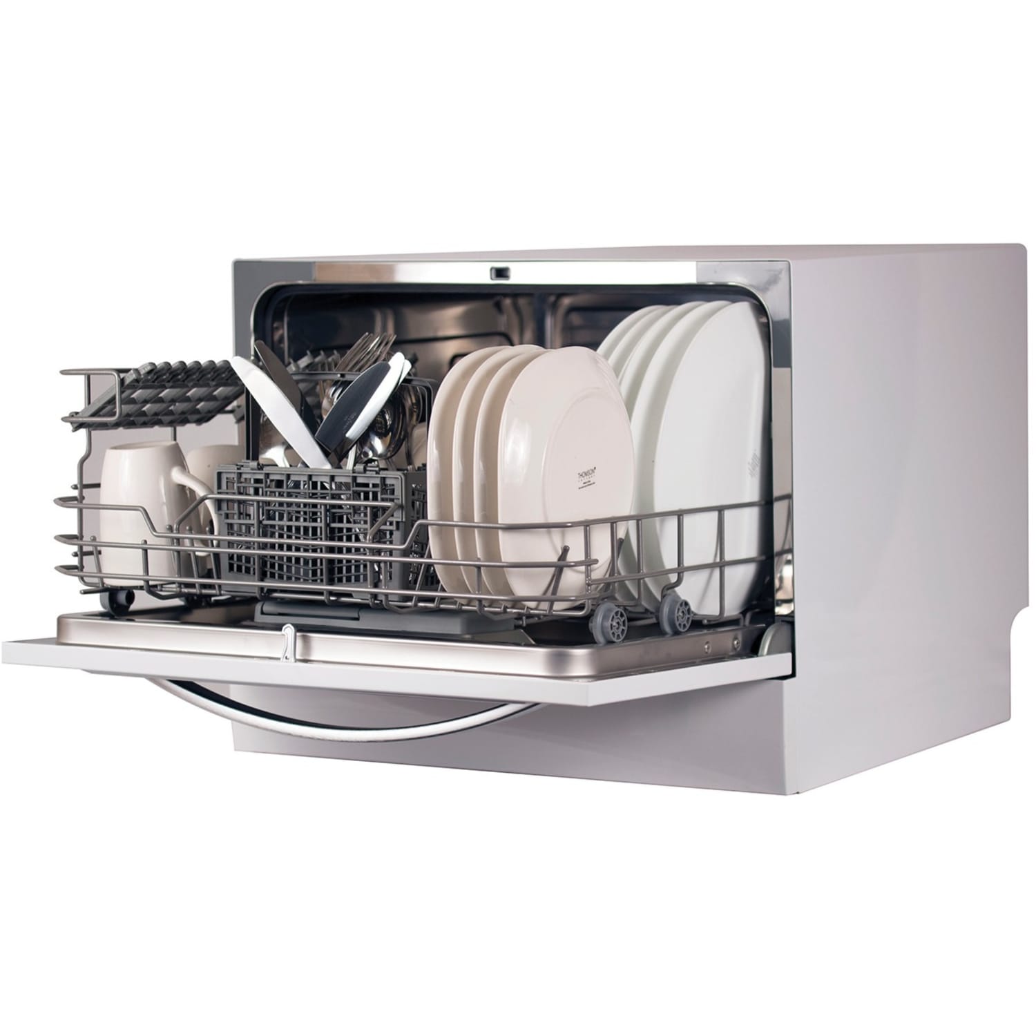 Black+Decker BCD6W Compact Countertop Dishwasher, White - Image 5