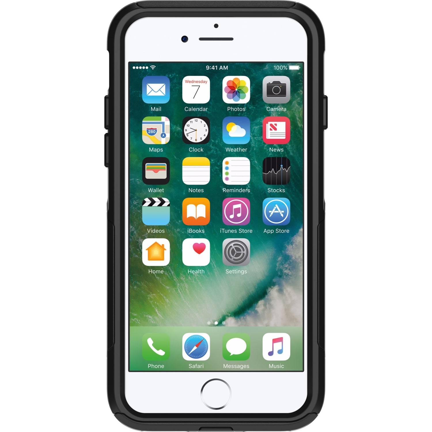 OtterBox iPhone SE (3rd and 2nd Gen) and iPhone 8/7 Commuter Series Case, Black - Image 6