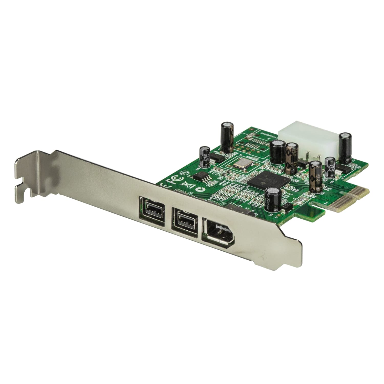 StarTech.com 3 Port 2b 1a 1394 PCI Express FireWire Card - Add 2 native FireWire 800 ports to your computer through a PCI Express expansion slot