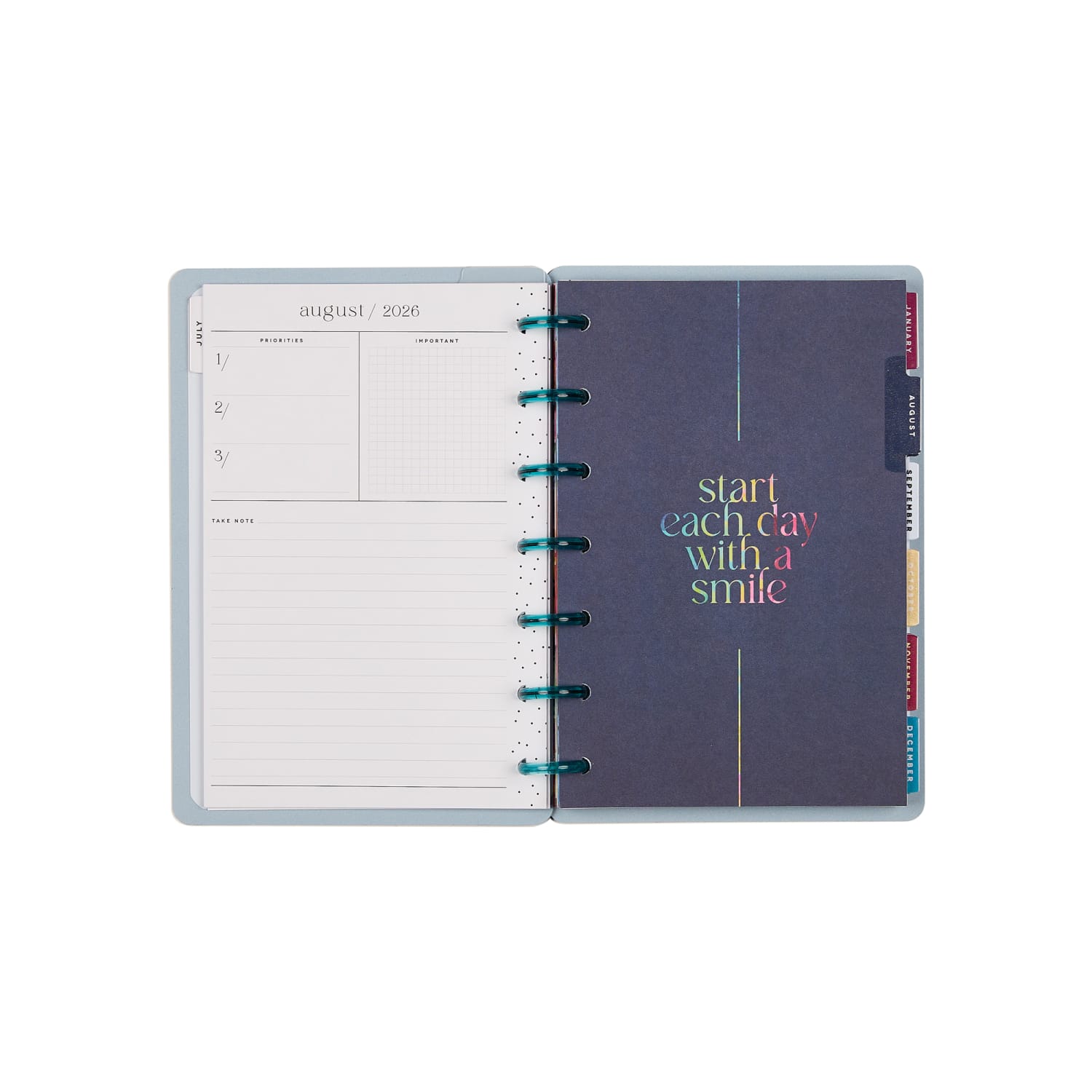 Happy Planner Monthly/Weekly Mini Disc-Bound Academic Planner, 4-5/8in x 7in, Abstract Expression, July 2026 to June 2027, Total Quantity 1 - Image 5