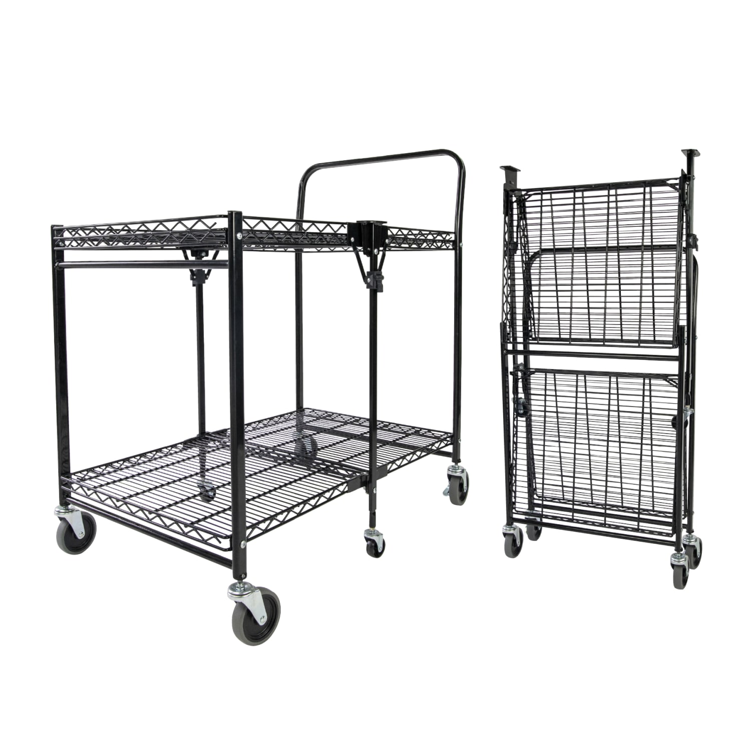 Bostitch Large Stow-Away Folding Cart, 39in x 23-1/2in x 37-1/2in, Black - Image 3