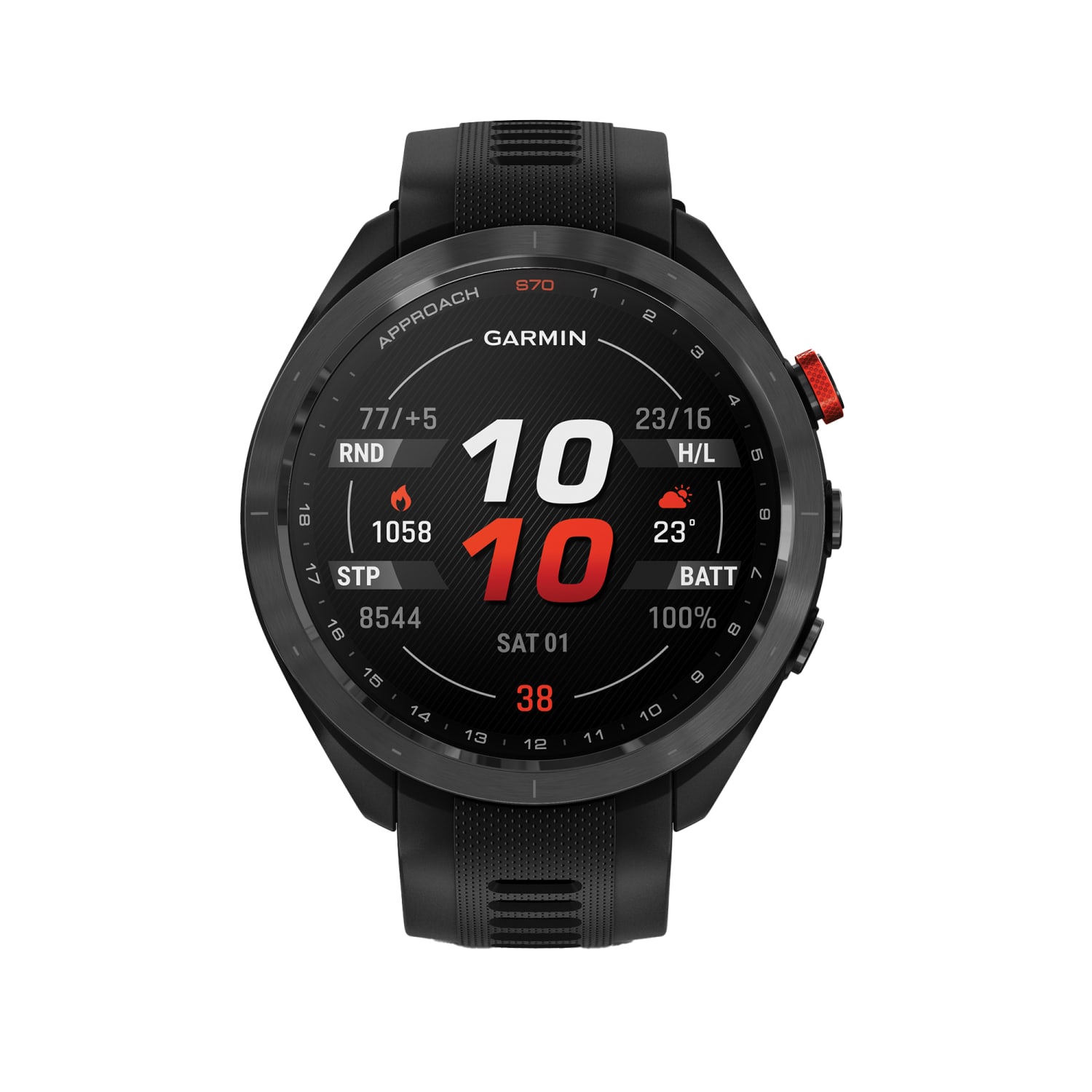 Garmin Approach S70 Golf Smartwatch With 47 mm Case, Black - Image 3
