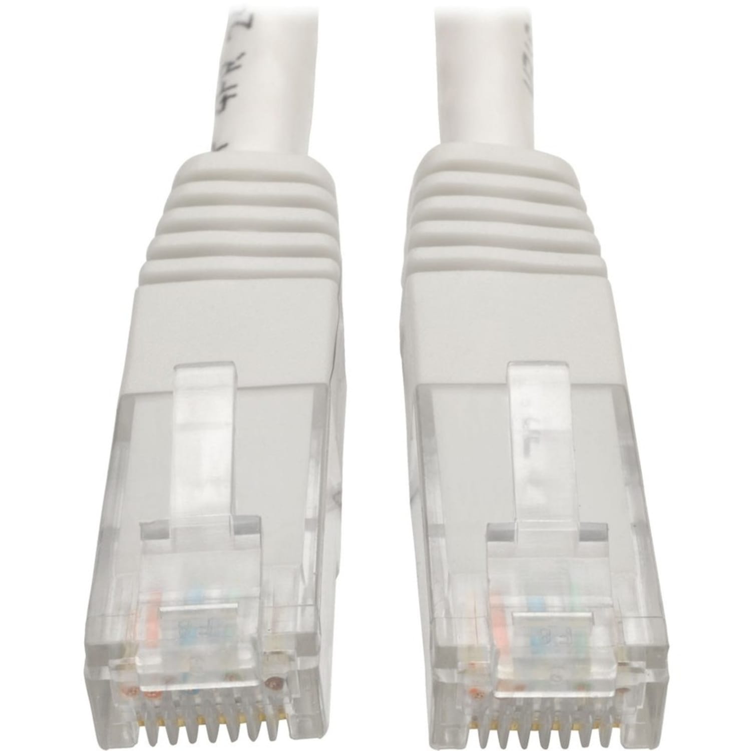 Tripp Lite Cat6 Gigabit Molded (UTP) Ethernet Cable (RJ45 M/M) PoE White 1 ft. (0.31 m), N200001WH - Image 3