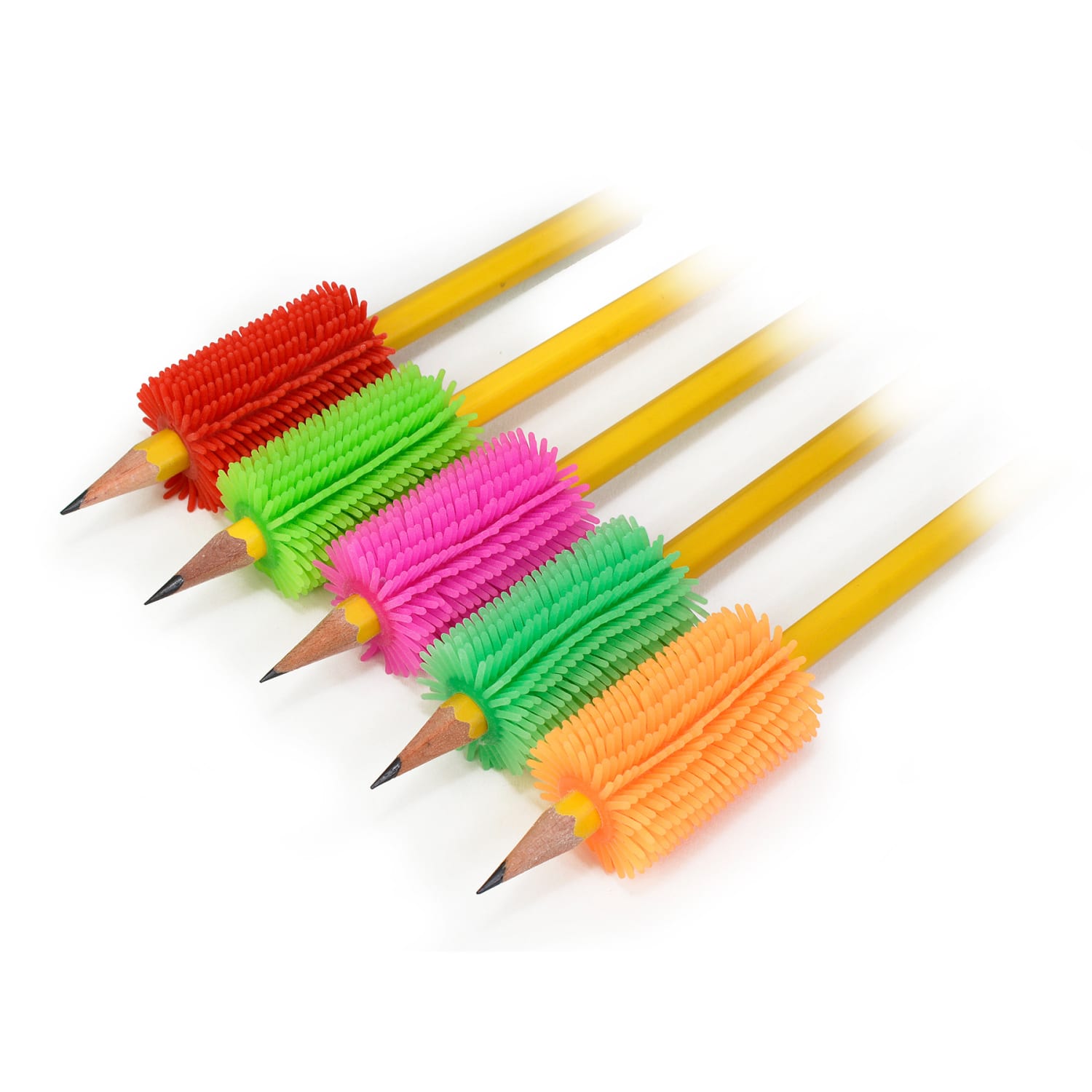 The Pencil Grip Spiky Grip Pencil Grips, 1in, Assorted Colors, Set Of 100 Grips - Image 3