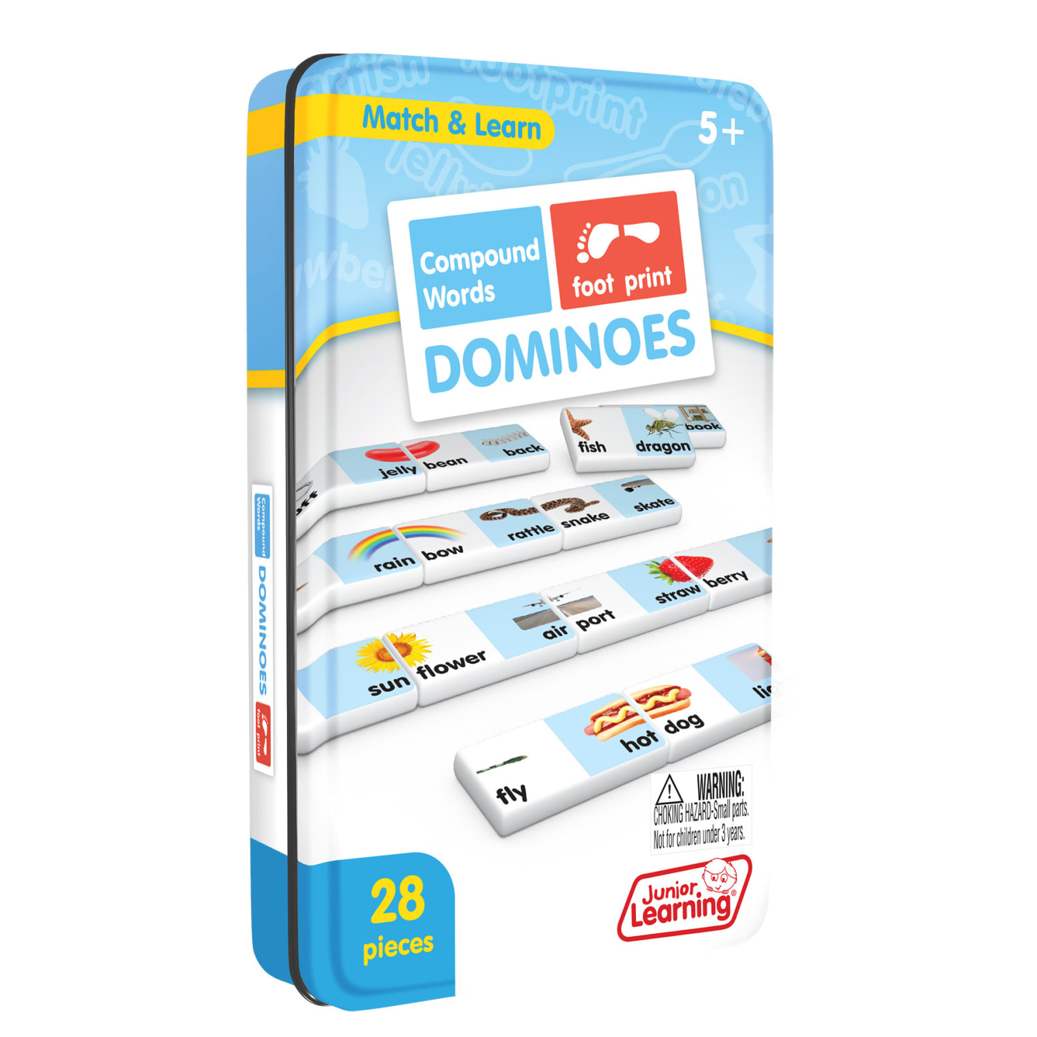 Junior Learning Compound Words Match and Learn Dominoes, Grade K, Pack Of 2 Dominoes - Image 4
