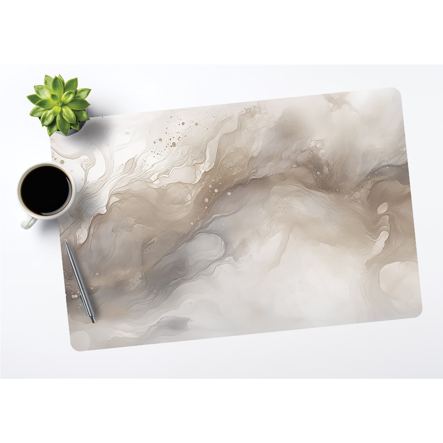 Realspace Modern Desk Pad, 14-3/4in x 22-5/8in, 30% Recycled, Marble - Image 3