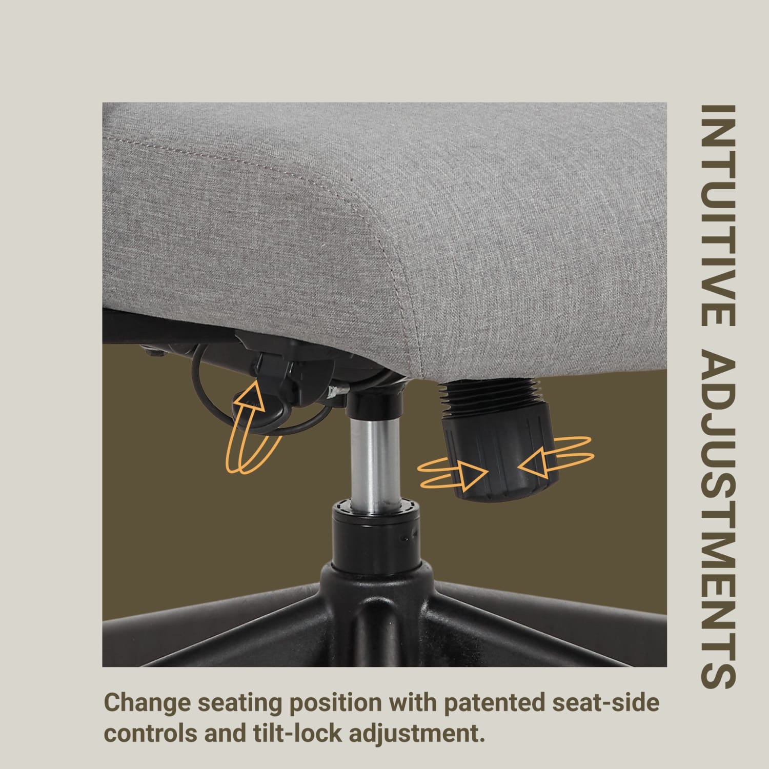 Serta Commercial Eco 2000 Ergonomic Mesh Mid Back Task Chair 43 Recycled Gray PopularChairscom