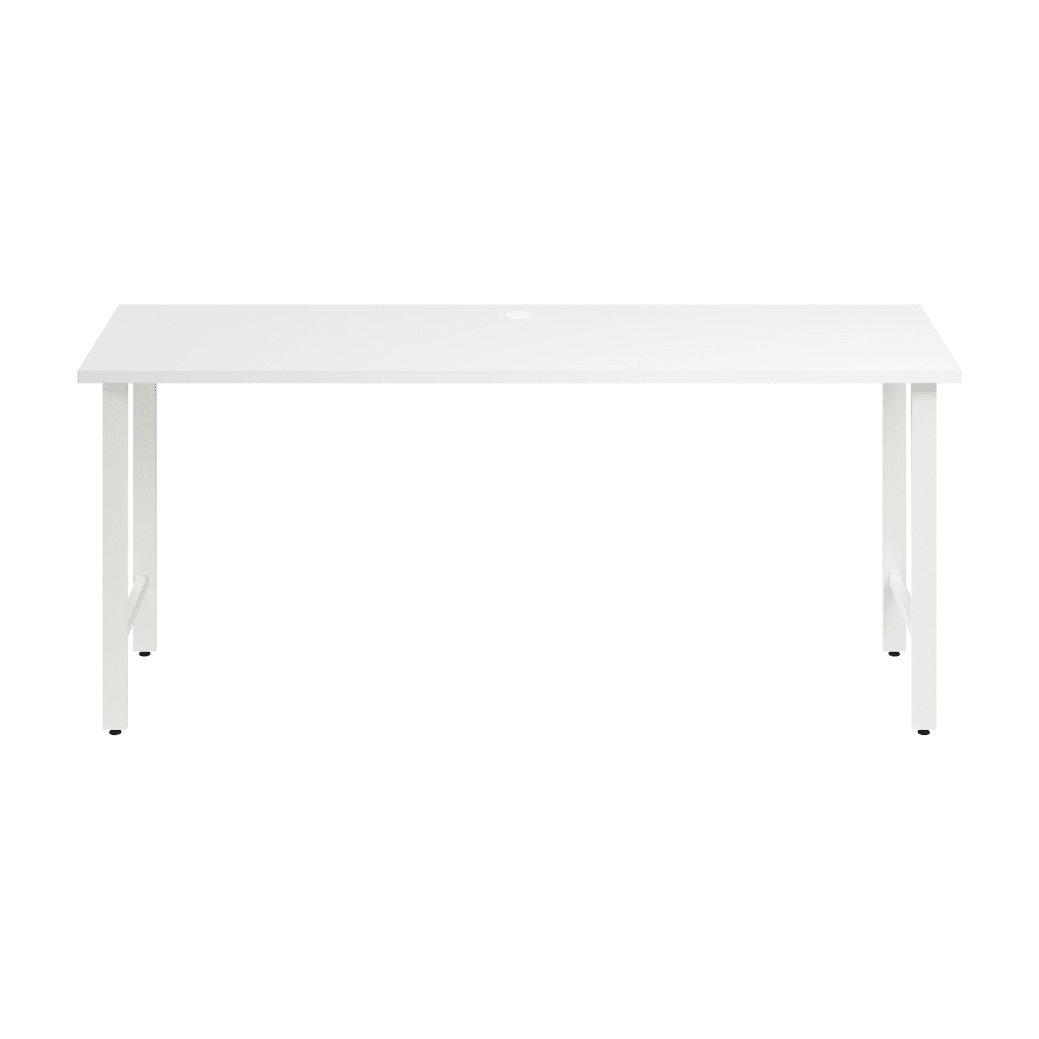 Bush Business Furniture Hustle 72inW Computer Desk With Metal Legs, White, Standard Delivery - Image 3