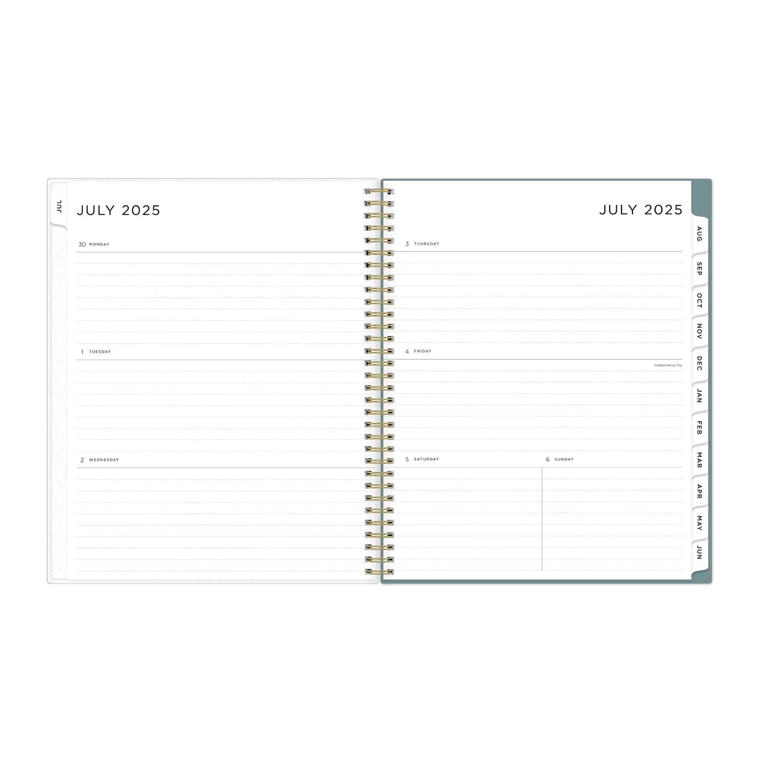 2025-2026 Blue Sky Weekly/Monthly Academic Planner, 8-1/2in x 11in, Splatter Dot Jade Frosted, July 2025 To June 2026, 149043 - Image 3
