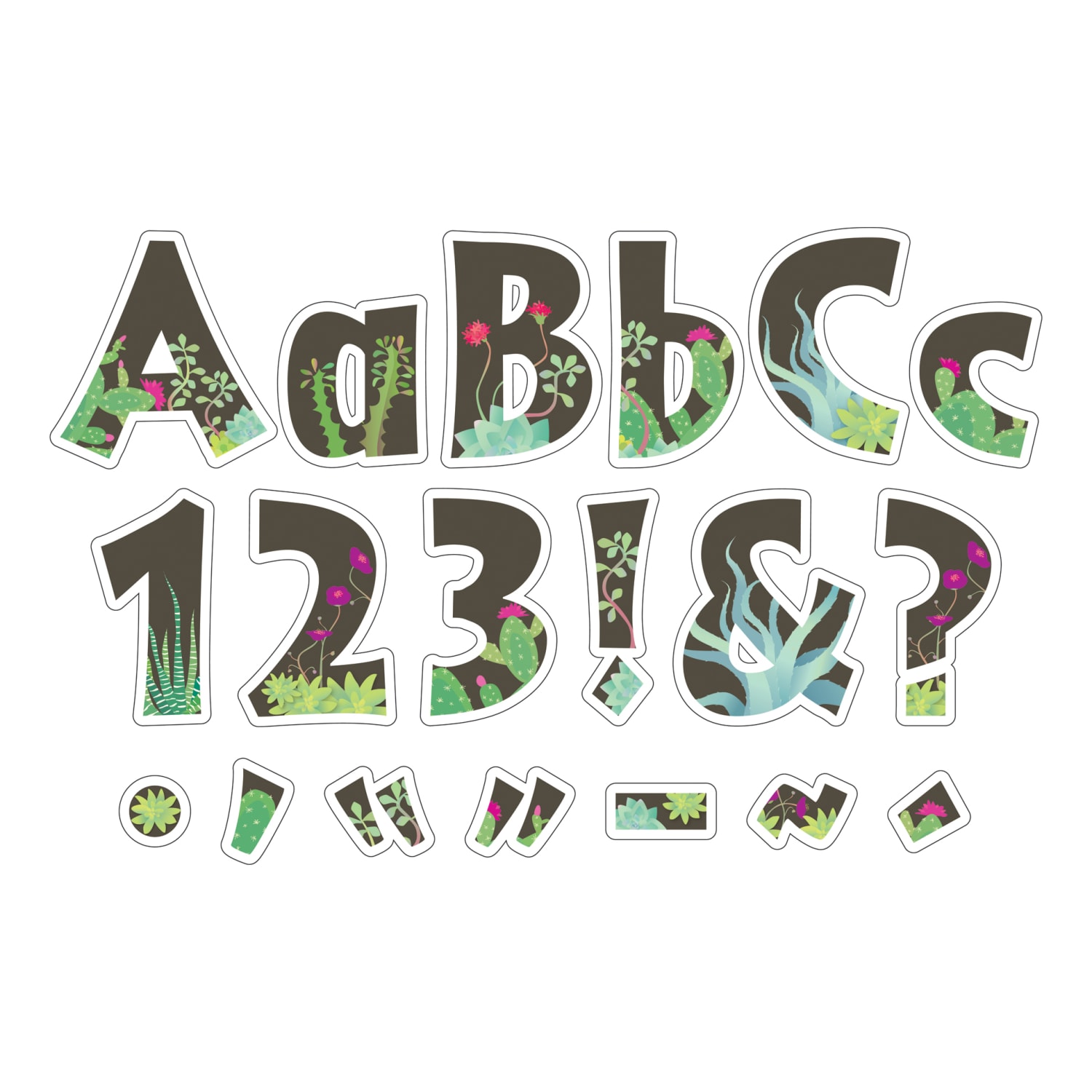 Barker Creek Letter Pop-Outs, 4in, Prickles, 255 Characters Per Pack, Set Of 2 Packs - Image 4