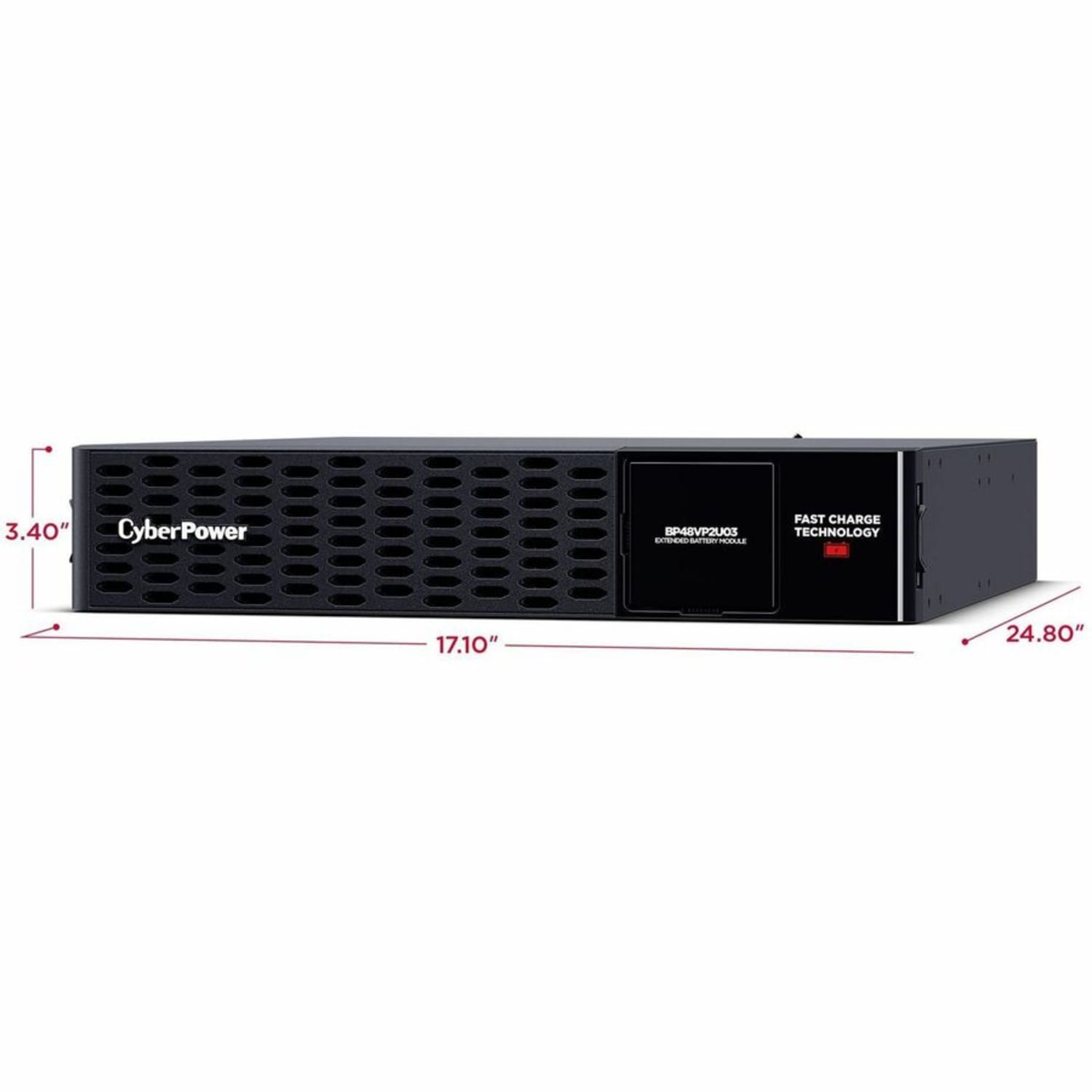 CyberPower BP48VP2U03 Extended Battery Modules - 48 VDC / 70 A - 12 V / 5.7 Ah Sealed Lead-Acid Battery, 3YR Warranty - Image 5
