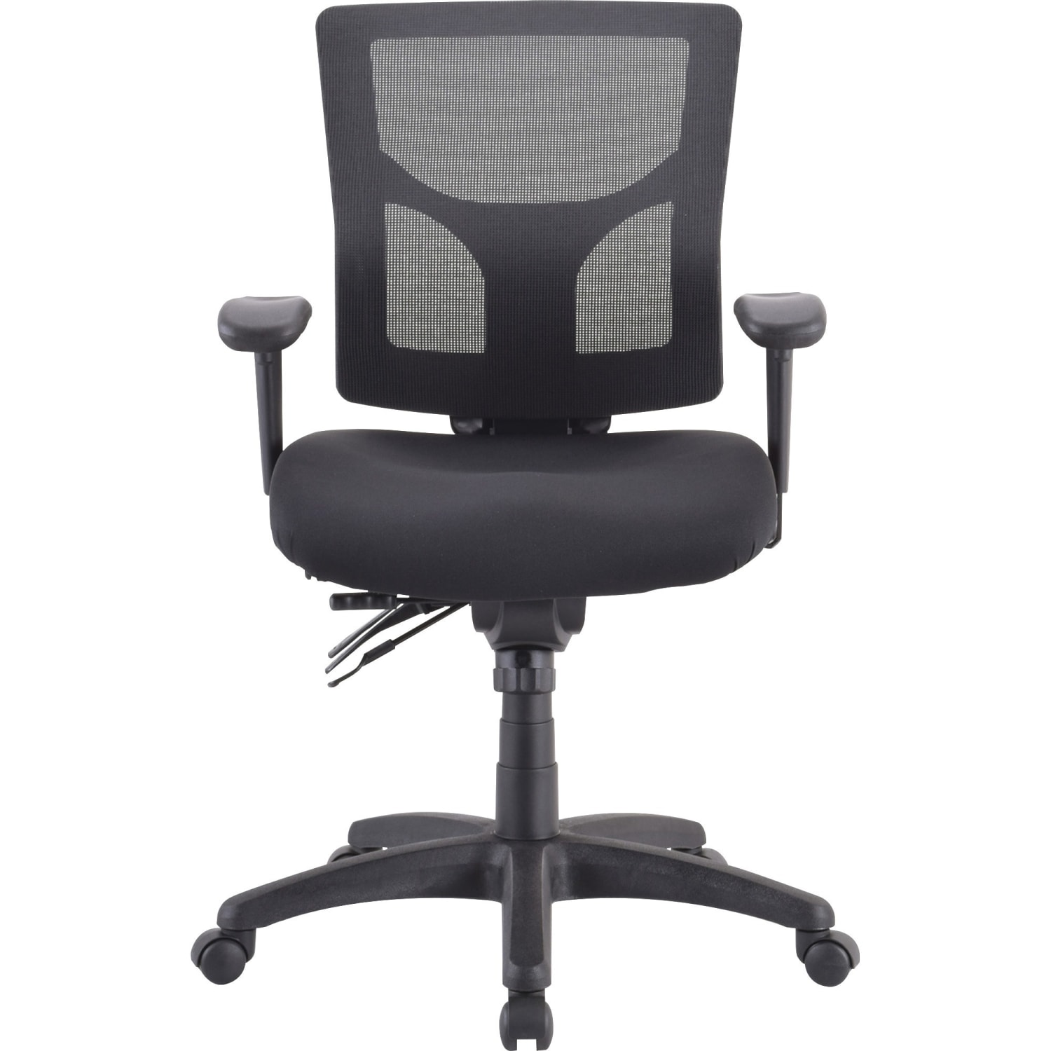 Lorell Conjure Executive Mid Back Ergonomic Mesh Chair Black PopularChairscom