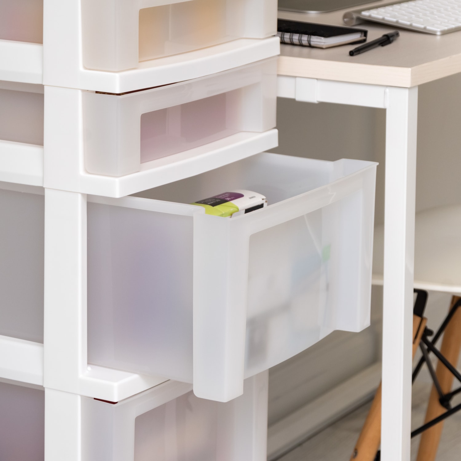 Iris Mini Chest, 6 Drawers, 67 Qt, White - Image 5