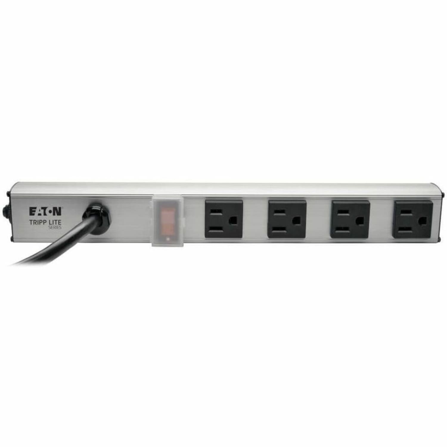 Eaton Tripp Lite Series 4-Outlet Power Strip, 10 ft. Cord, NEMA 5-15P Plug, 12 in. - Power strip (rac - PS120410