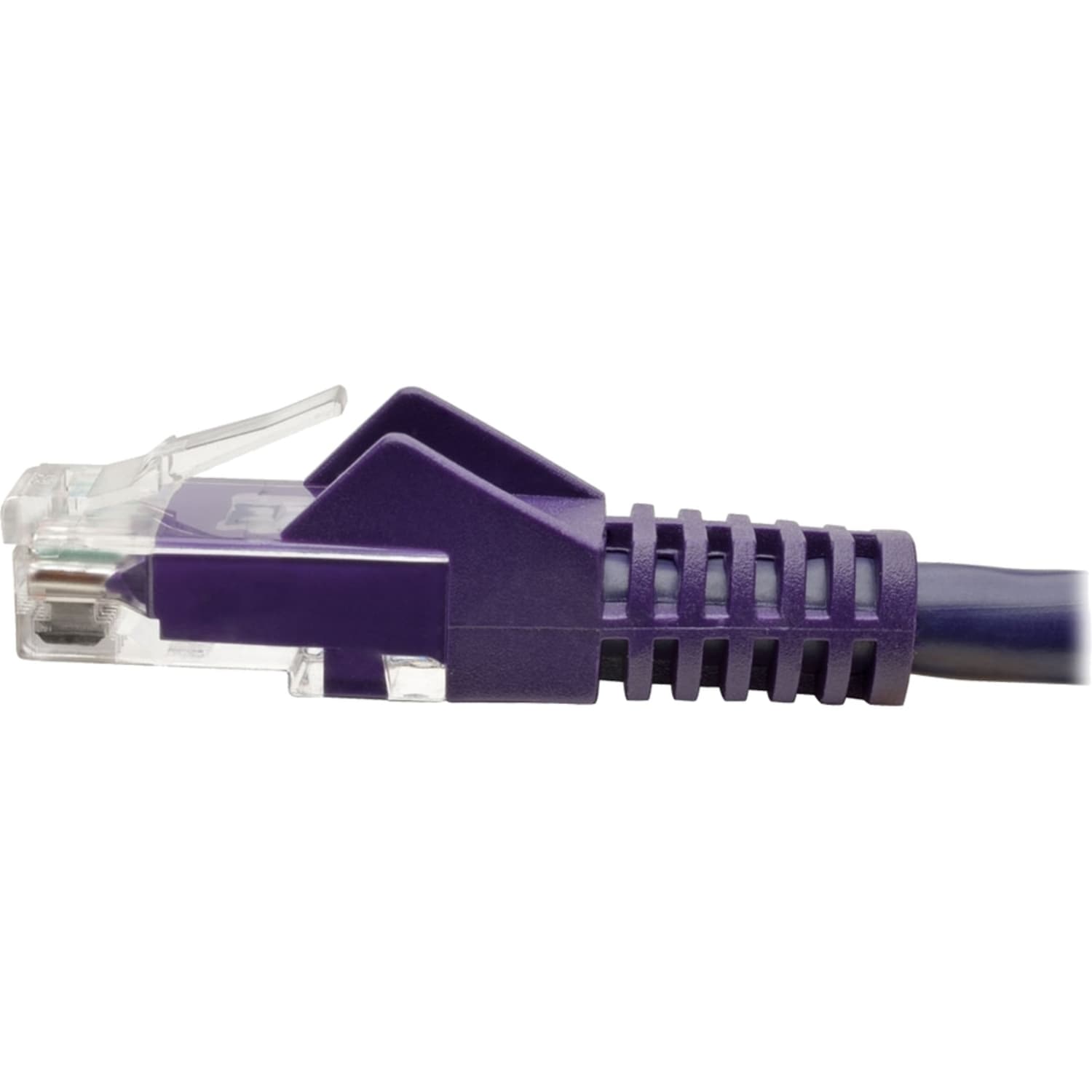 Tripp Lite Cat6 Gigabit Snagless Molded Ethernet Cable, 2ft, Purple - Image 6