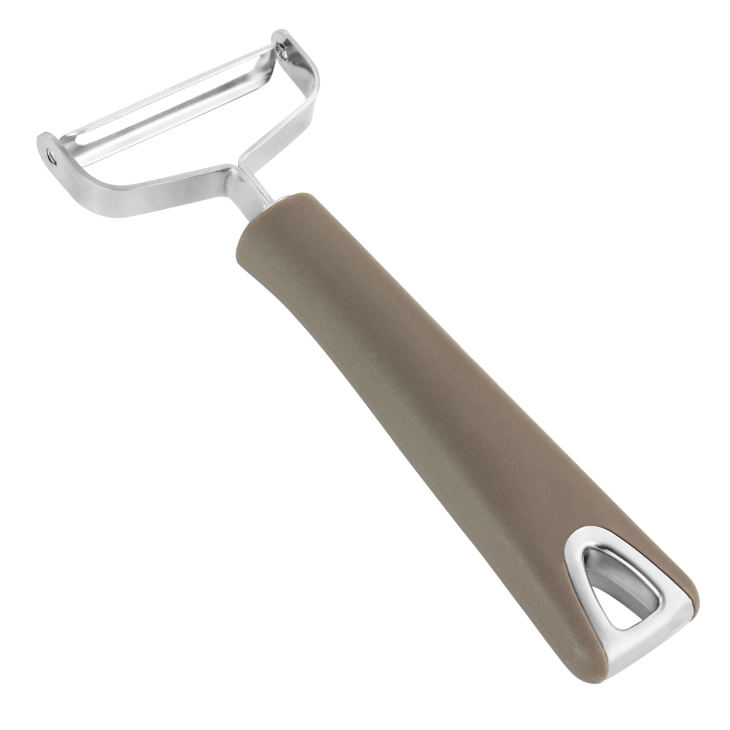 Martha Stewart Stainless Steel Swivel Peeler, Taupe - Image 5