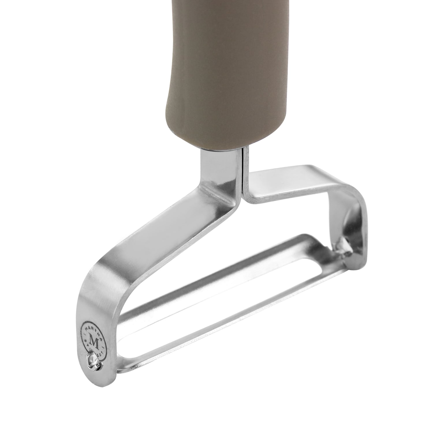 Martha Stewart Stainless Steel Swivel Peeler, Taupe - Image 6