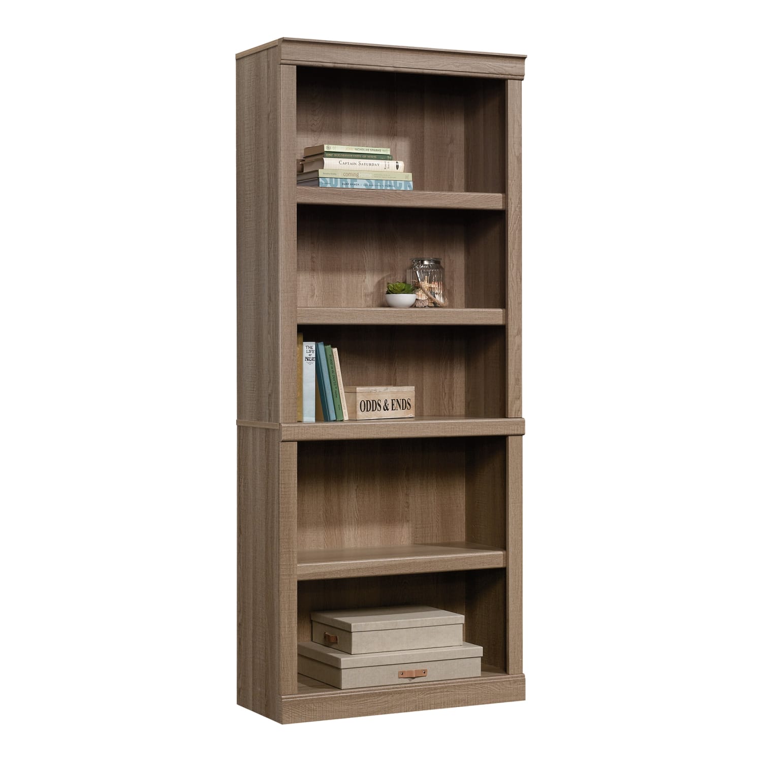 Realspace 72inH 5-Shelf Bookcase, Spring Oak - Image 3