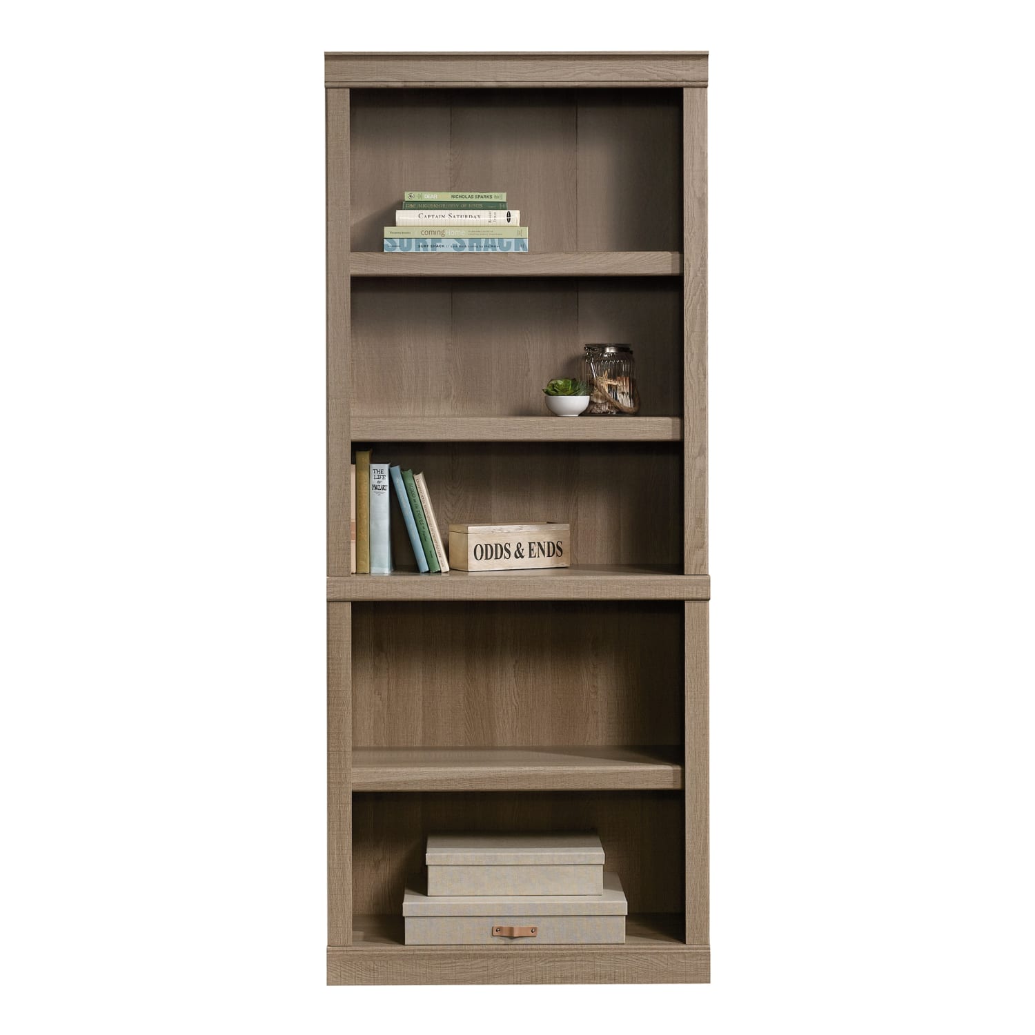 Realspace 72inH 5-Shelf Bookcase, Spring Oak - Image 5