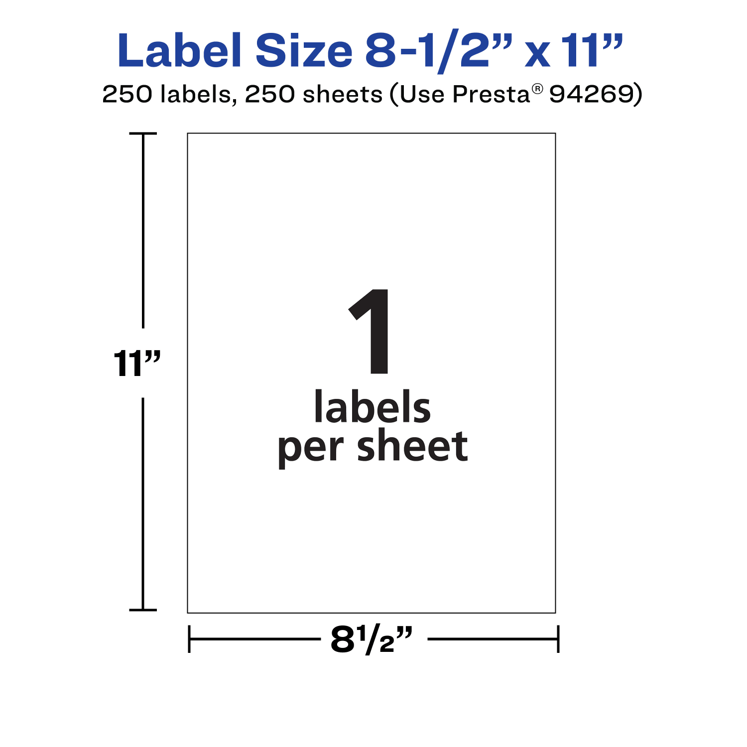 Avery Permanent Labels, 94269-WMP250, Rectangle, 8-1/2in x 11in, White, Pack Of 250 - Image 6