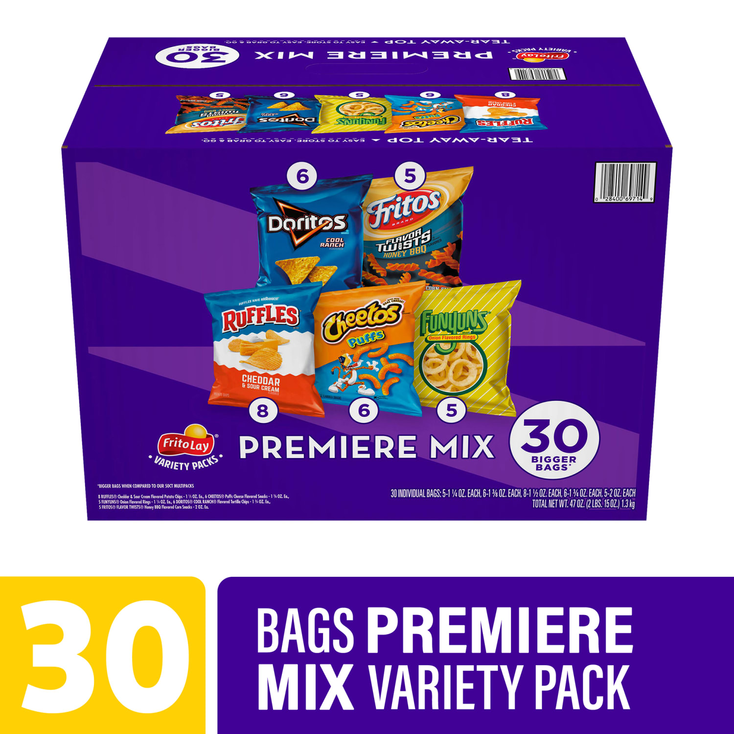 Frito-Lay Variety Pack Premiere Mix, 1.5 Oz, Total Qty 30 - Image 3