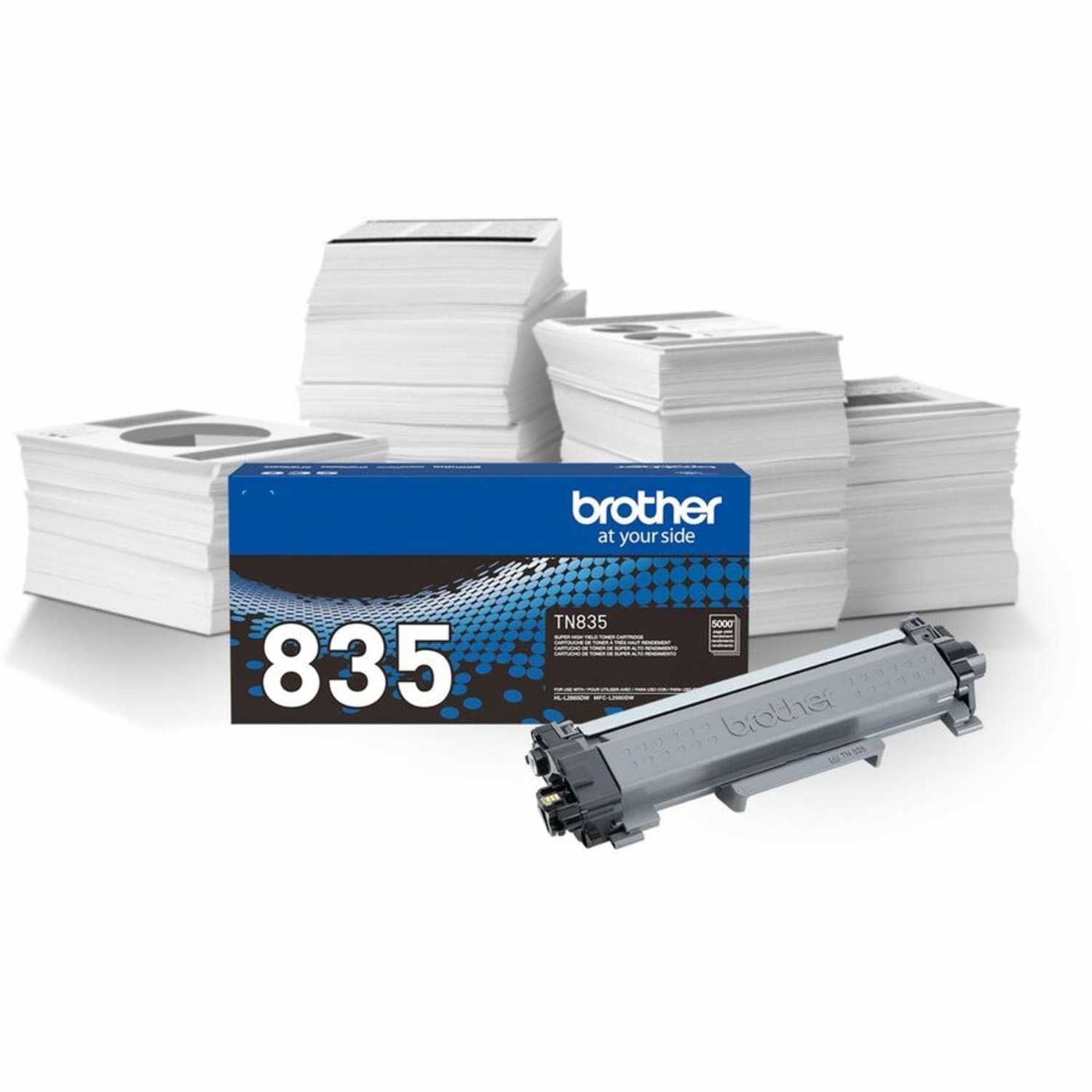 Brother TN835 Original Super High Yield Laser Toner Cartridge - Black - 1 Each - 5000 Pages - Image 4