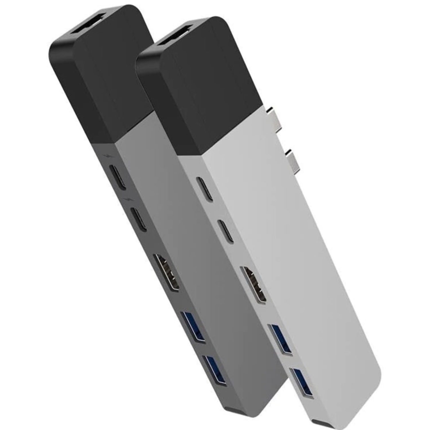 Targus Sanho HyperDrive NET 6-in-2 USB-C Docking Station, 7/16inH x 1-1/8inW x 5-7/16inD, Space Gray - Image 3
