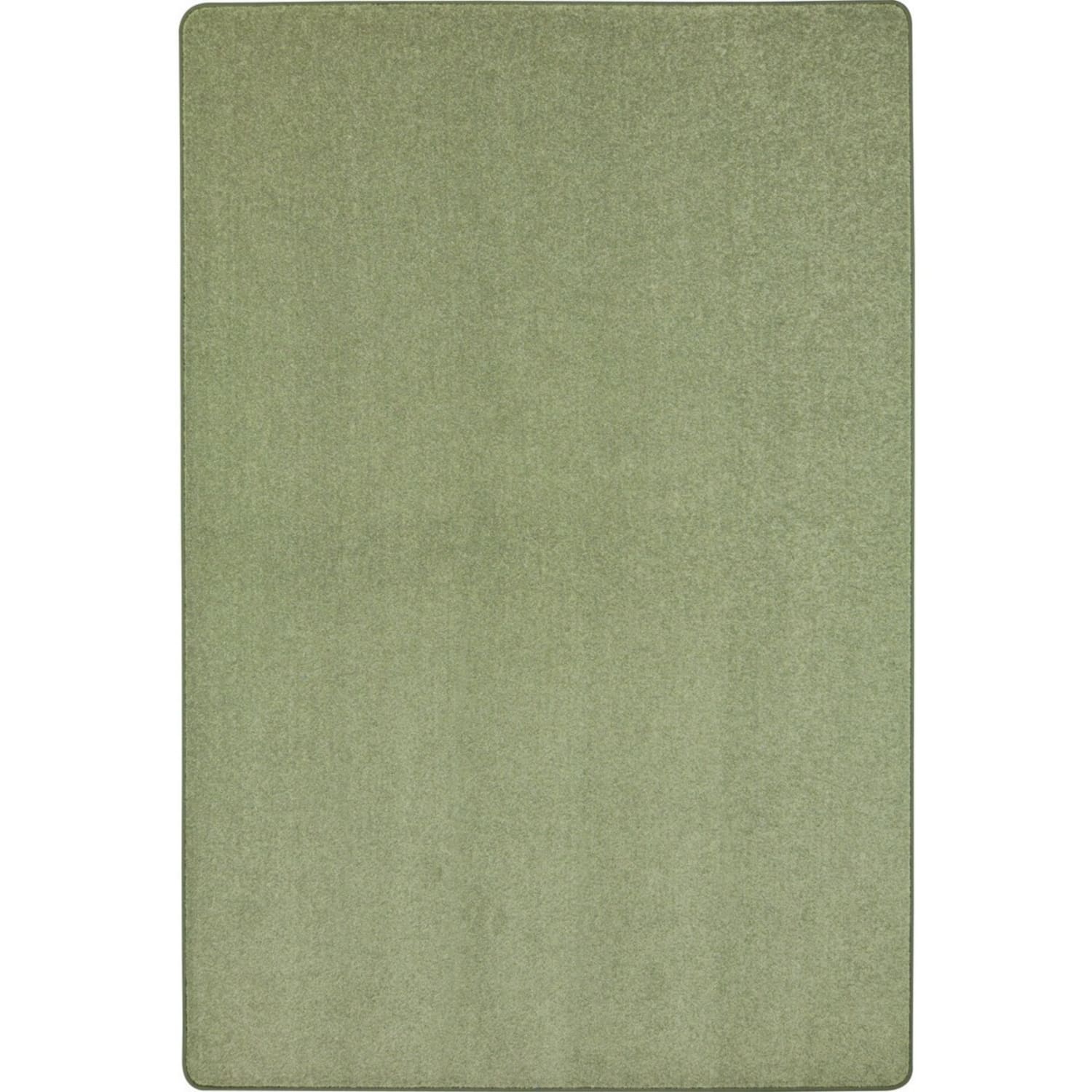 Joy Carpets Kid Essentials Solid Color Rectangle Area Rug, Endurance, 6ft x 9ft, Sage - Image 6