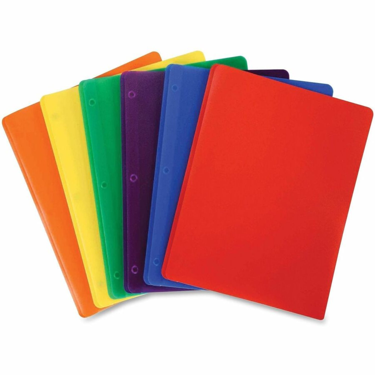 Business Source 2-Pocket Poly Portfolio, Letter Size, 8-1/2in x 11in, Yellow - Image 3