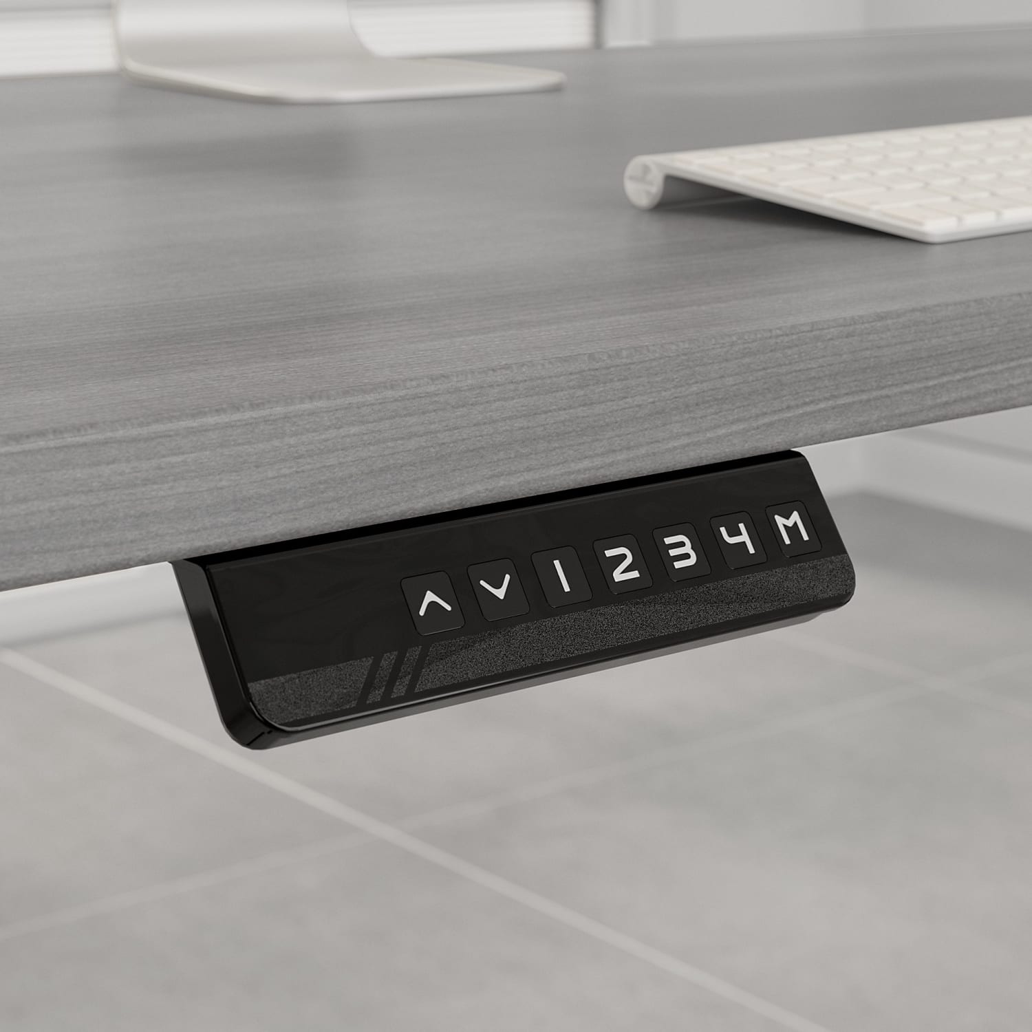 Bush Business Furniture Studio C Electric 60inW x 30inD Height-Adjustable Standing Desk, Credenza And Mobile File Cabinet, Platinum Gray, Standard Delivery - Image 6